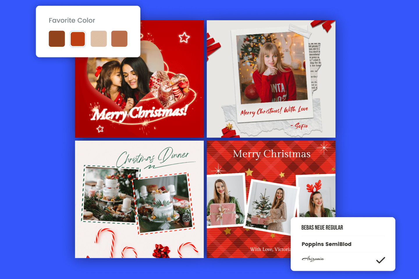 Design Christmas Collage with Christmas Collage Maker
