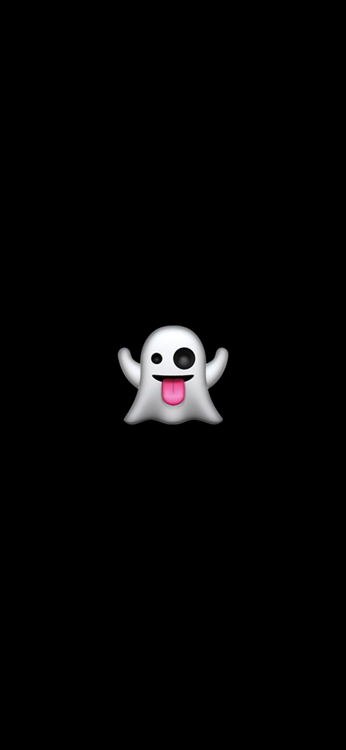 Minimalist Emoji Wallpaper with Ghost, Candle & Castle