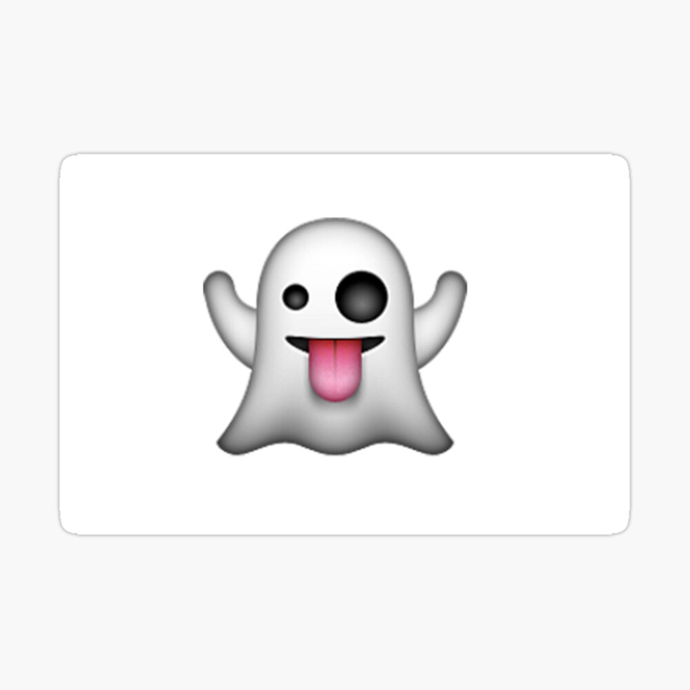 Ghost Emoji Photographic Print