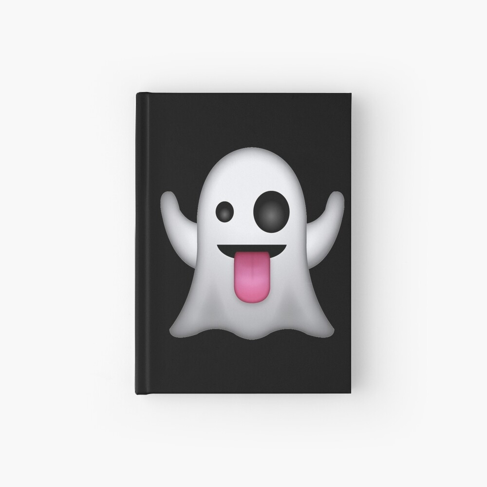 Silly Ghost emoji, Christmas and Birthday Party Gift Ideas Spiral Notebook