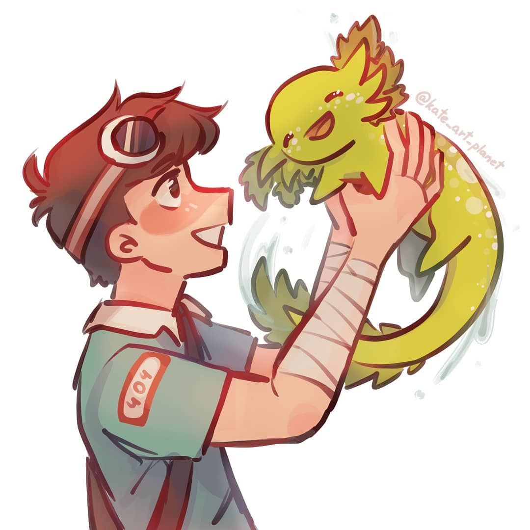 Kate. She Her On Instagram: “Was He Green Or Yellow??? AnYwAysSs There U Go. Have Some Cute Axolotls <3. .. TAGs:. Dream Anime, Dream Artwork, Dream Art