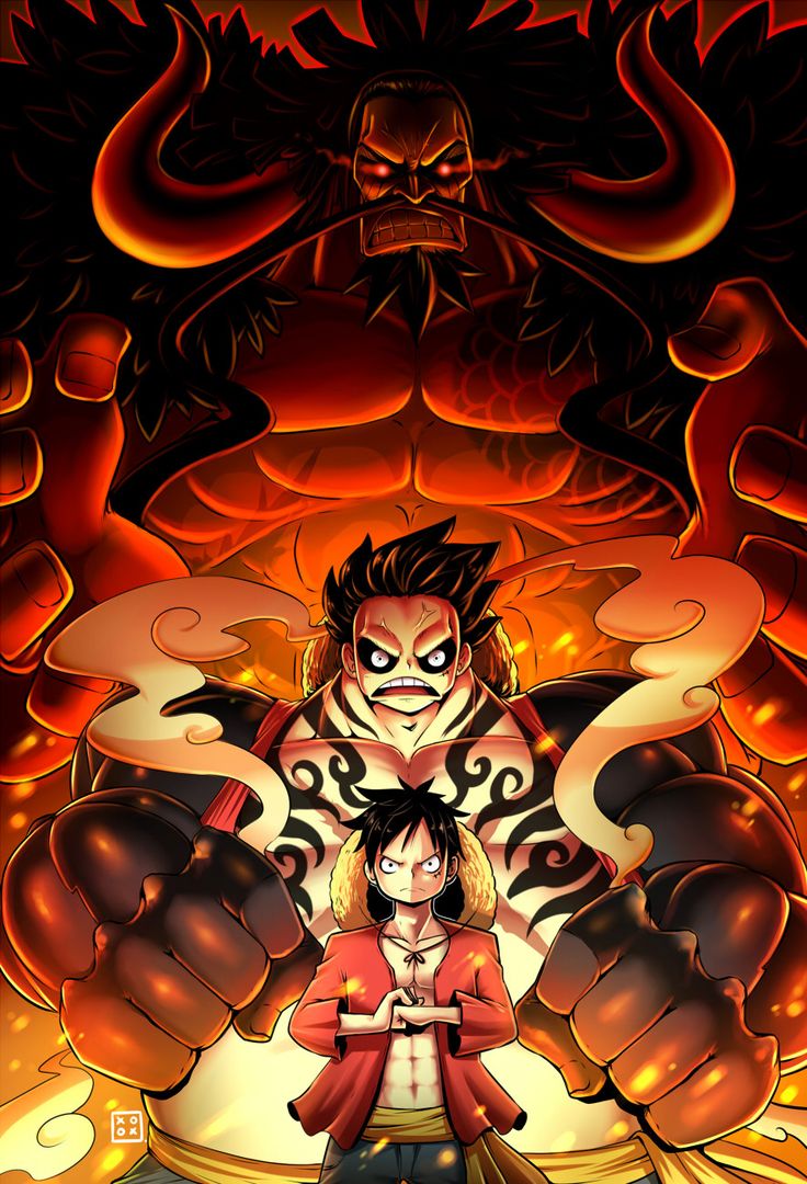 luffy and kaido. One piece wallpaper iphone, Kaido one piece, One piece manga