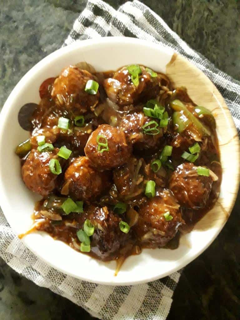 Vegetable Manchurian. Veg Manchurian Recipe Dainty Kitchen