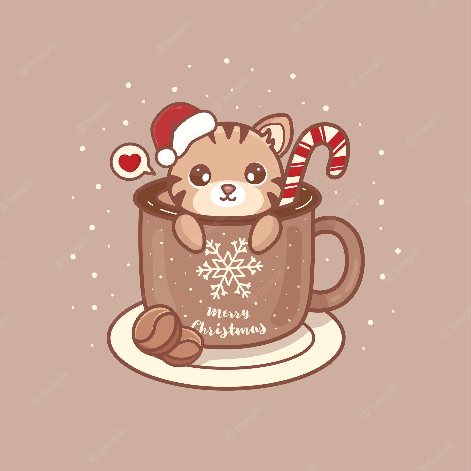 Cat Christmas Cute Wallpapers - Wallpaper Cave