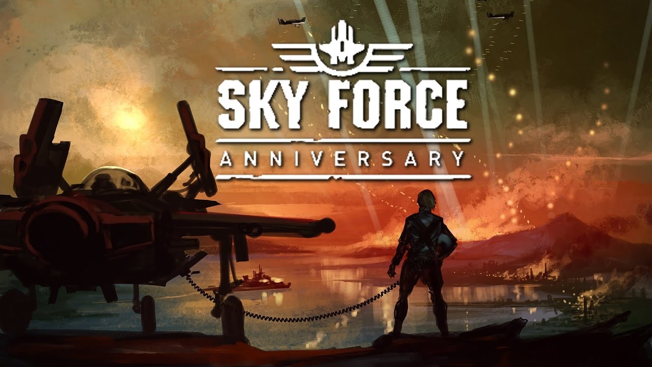 Sky Force Anniversary em Up Estilo Clássico no Xbox One