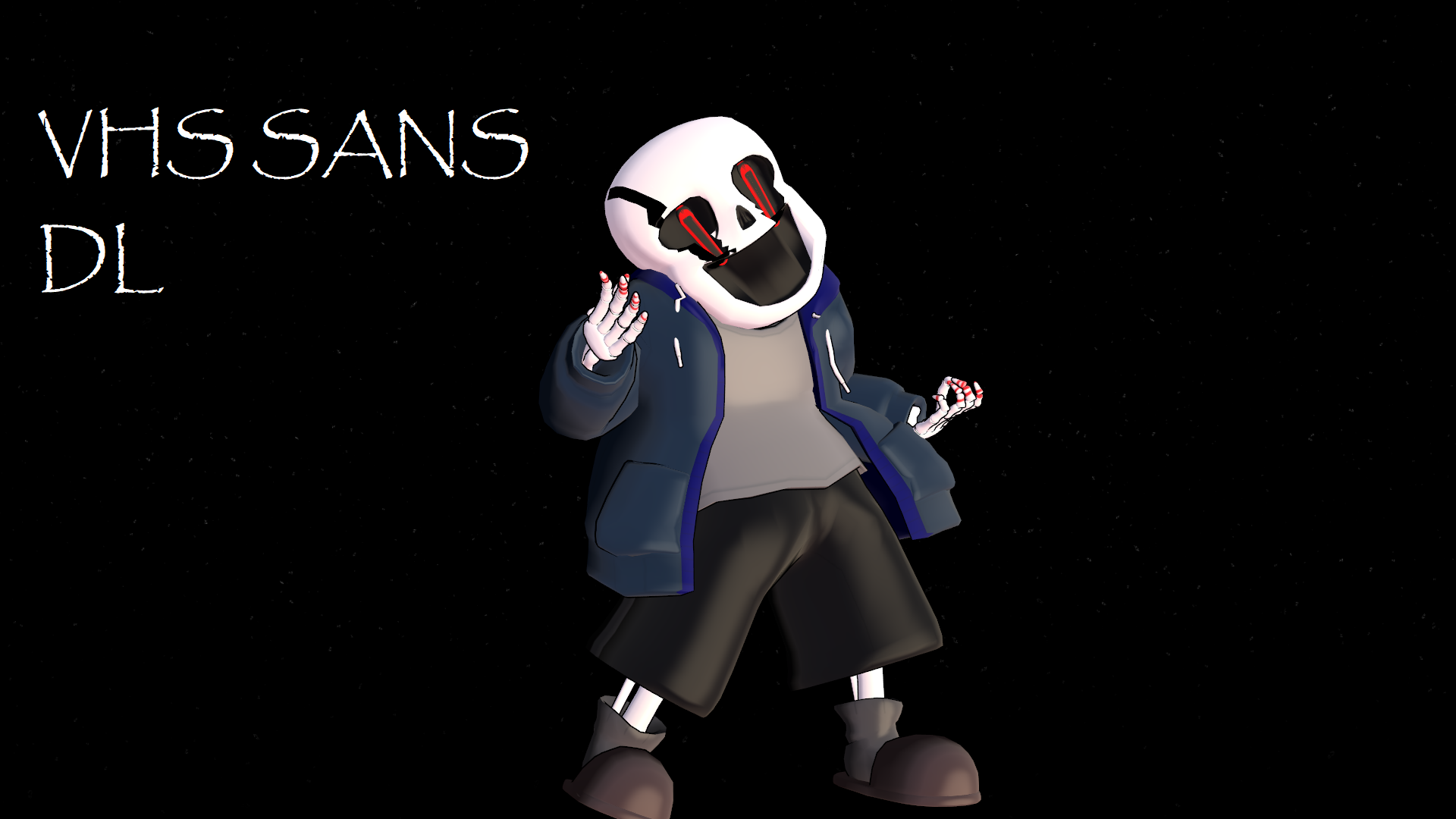 Fanart of wiki sans and VHS sans