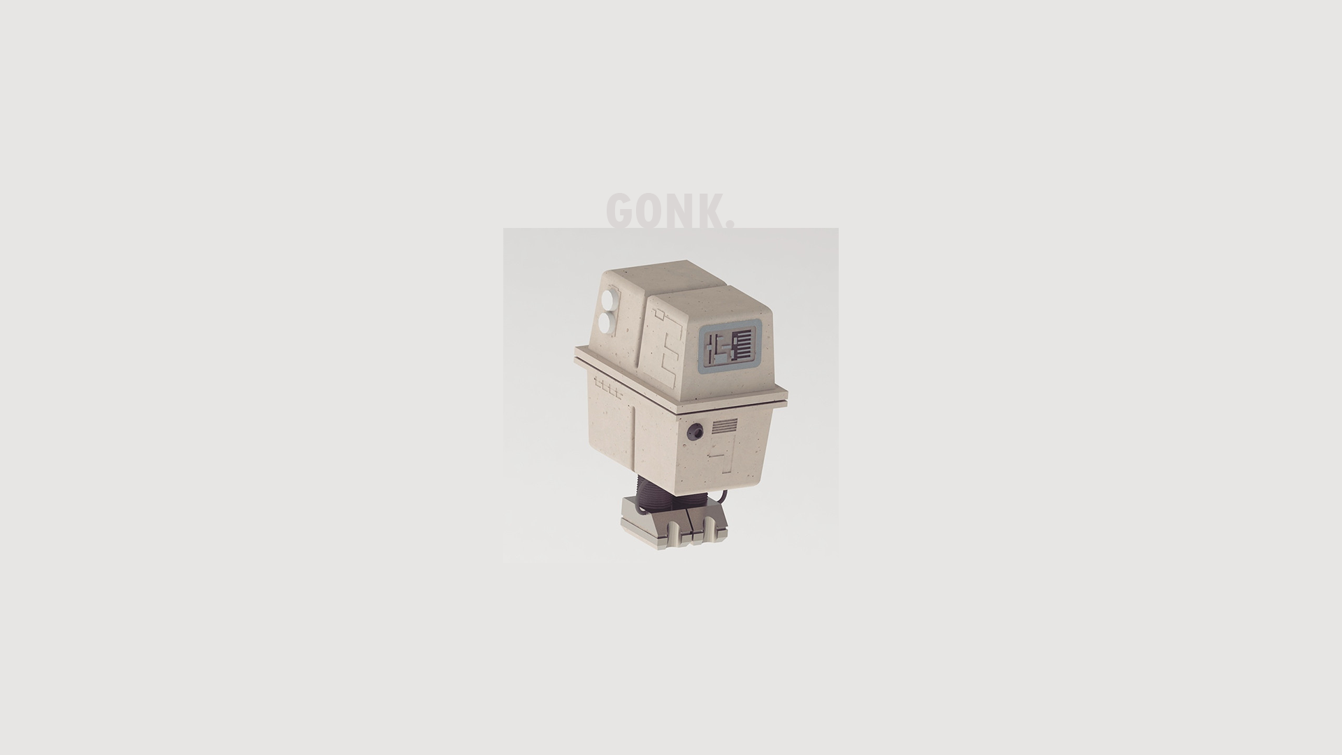 My minimal gonk droid wallpaper, found the gonk droid google and decided to make a wallpaper cause why not