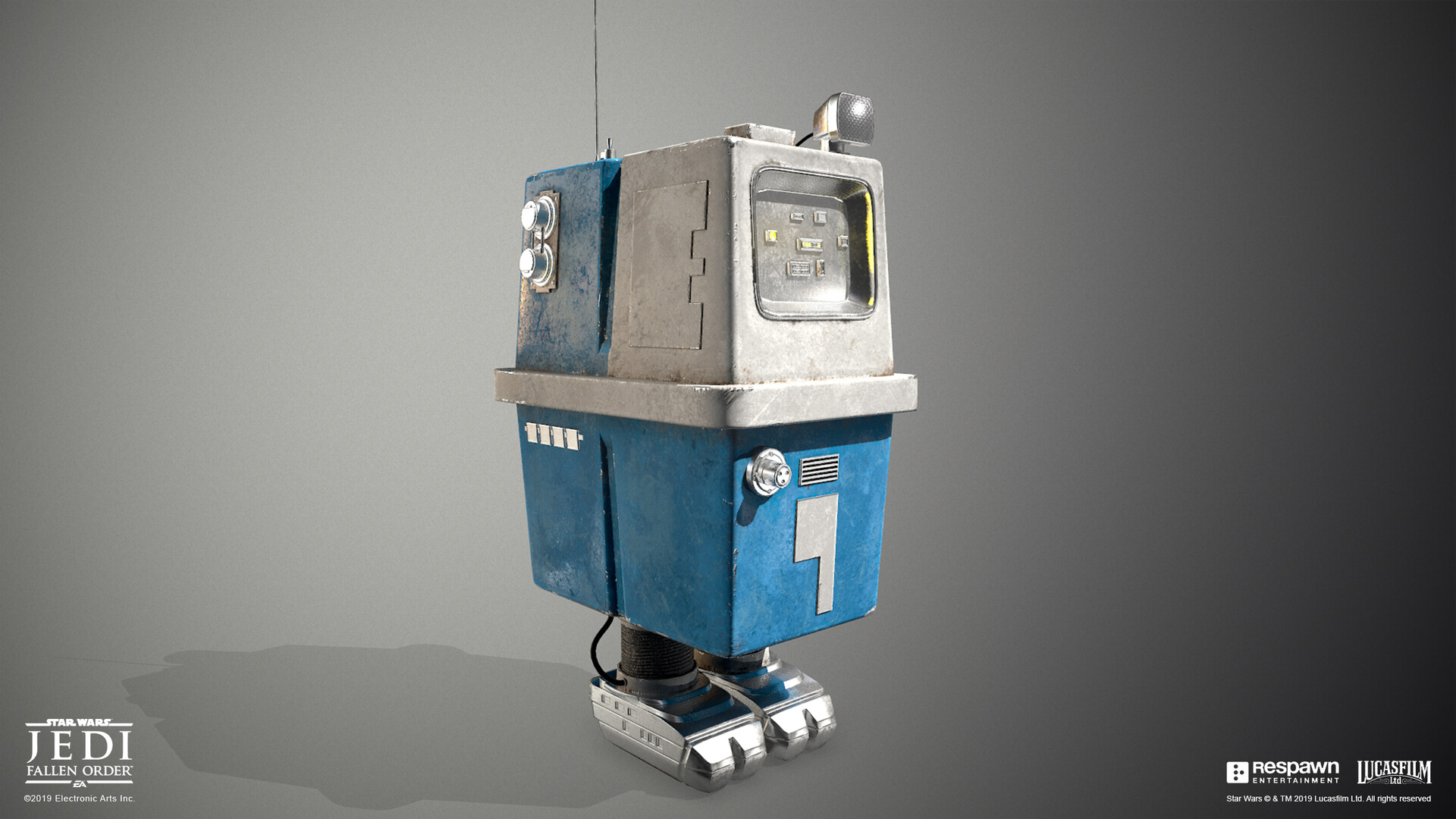 In Star Wars jedi fallen order a gonk droid appears in the game which makes me think this game could be connected to the Star Wars series