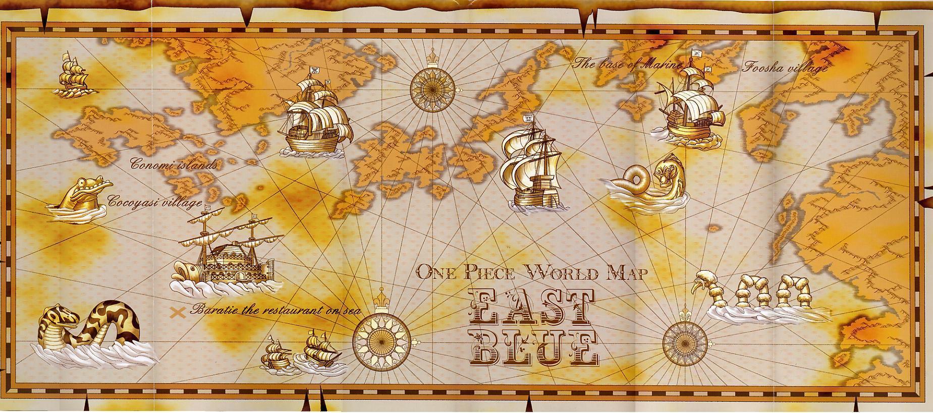 One Piece World Map by Sharpsider