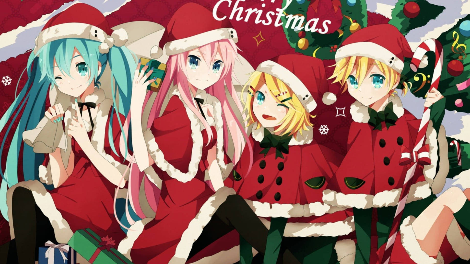 Download Vocaloid Anime Christmas Wallpaper