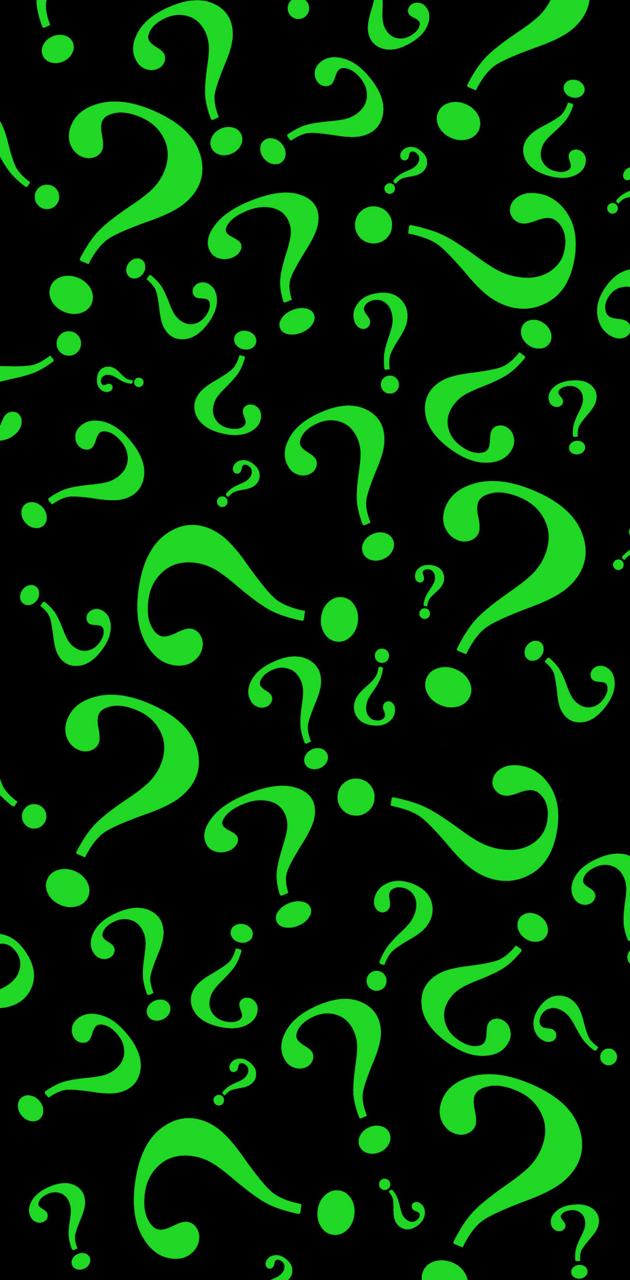 the riddler question mark wallpaper