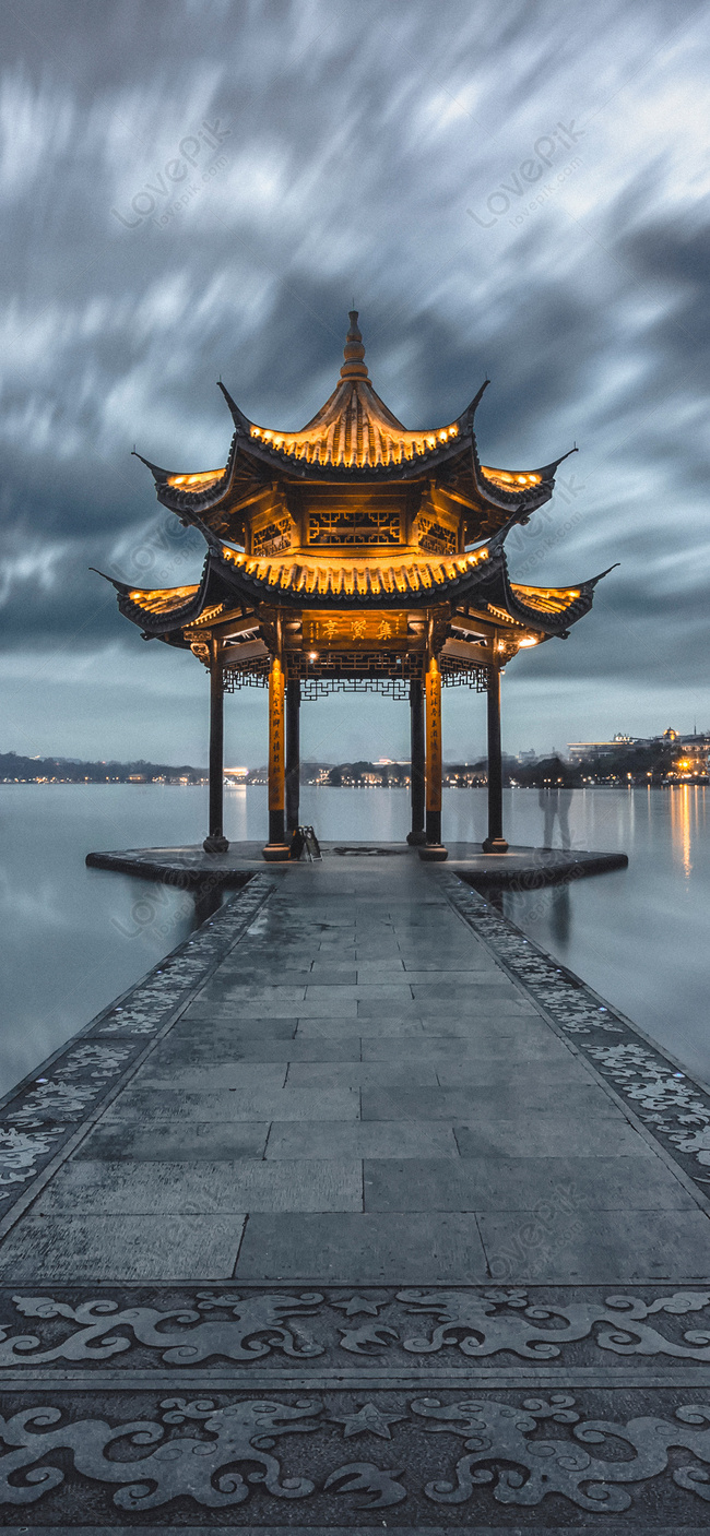 Jixian Pavilion Mobile Wallpaper Image Free Download