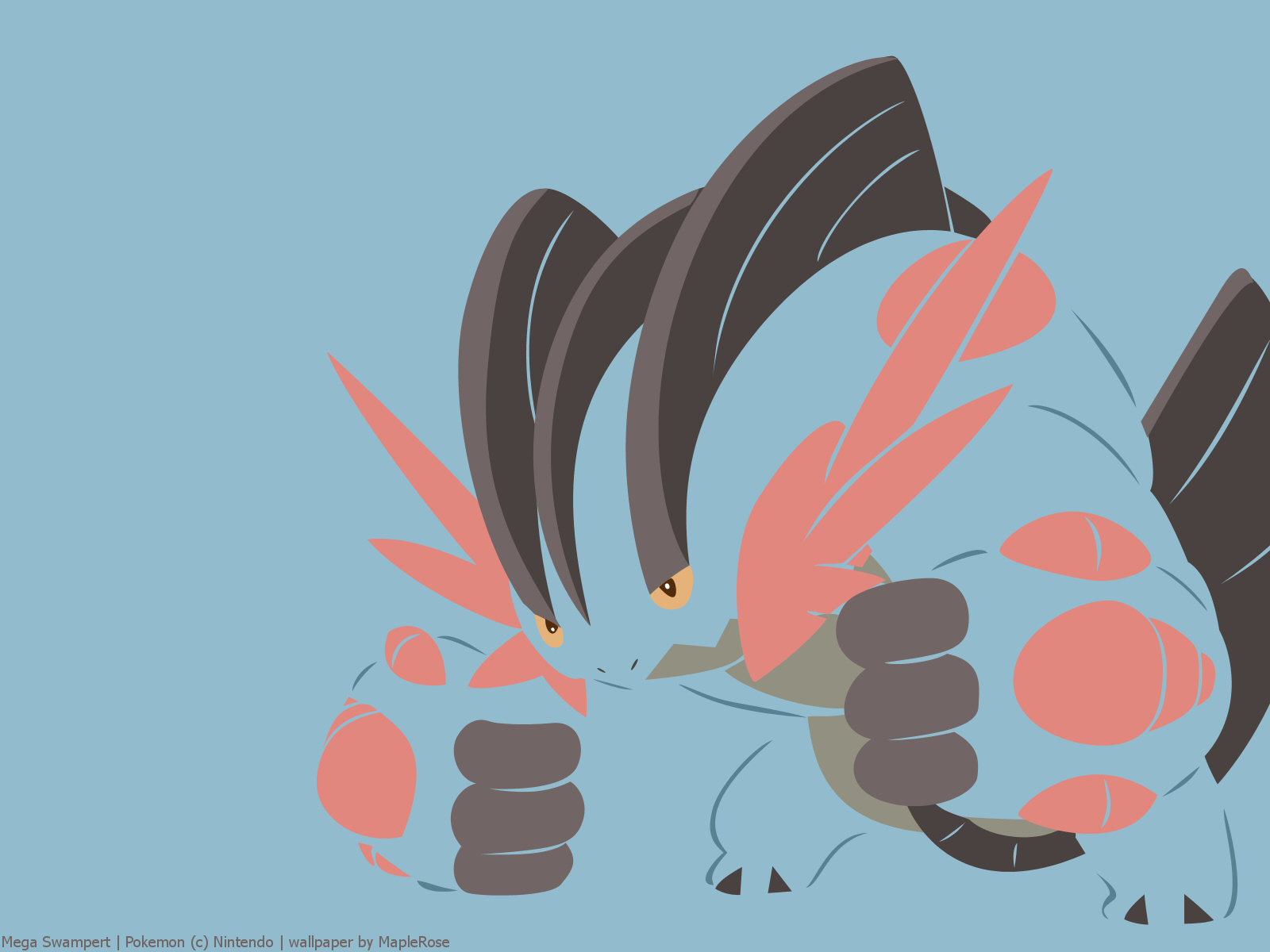 Mega Swampert. PokéWalls
