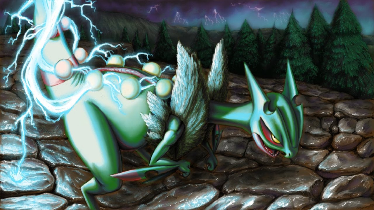 Mega Gewaldro Sceptile Movesets Deutsch English(ORAS)