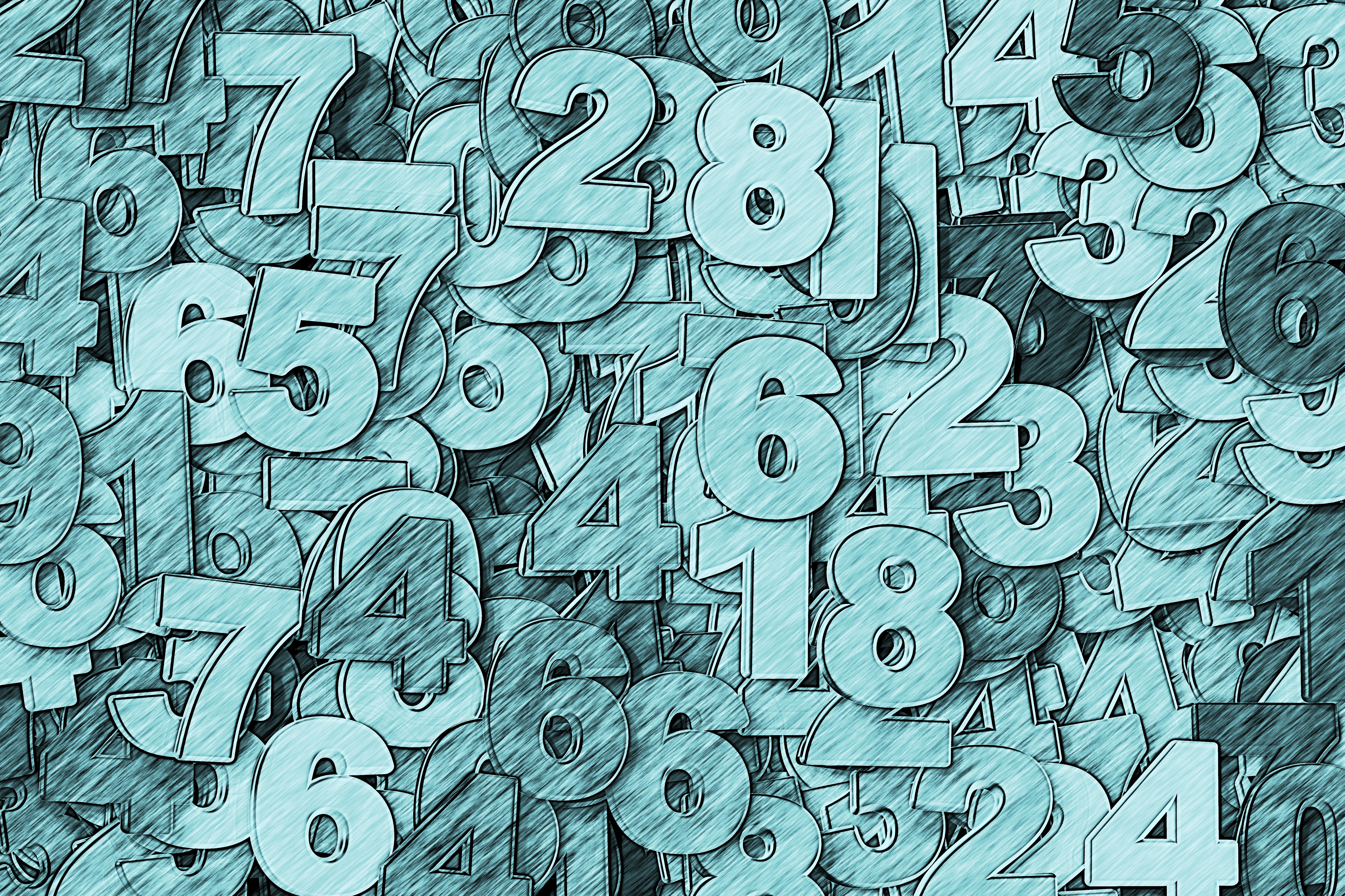 4K Number Wallpaper and Background Image