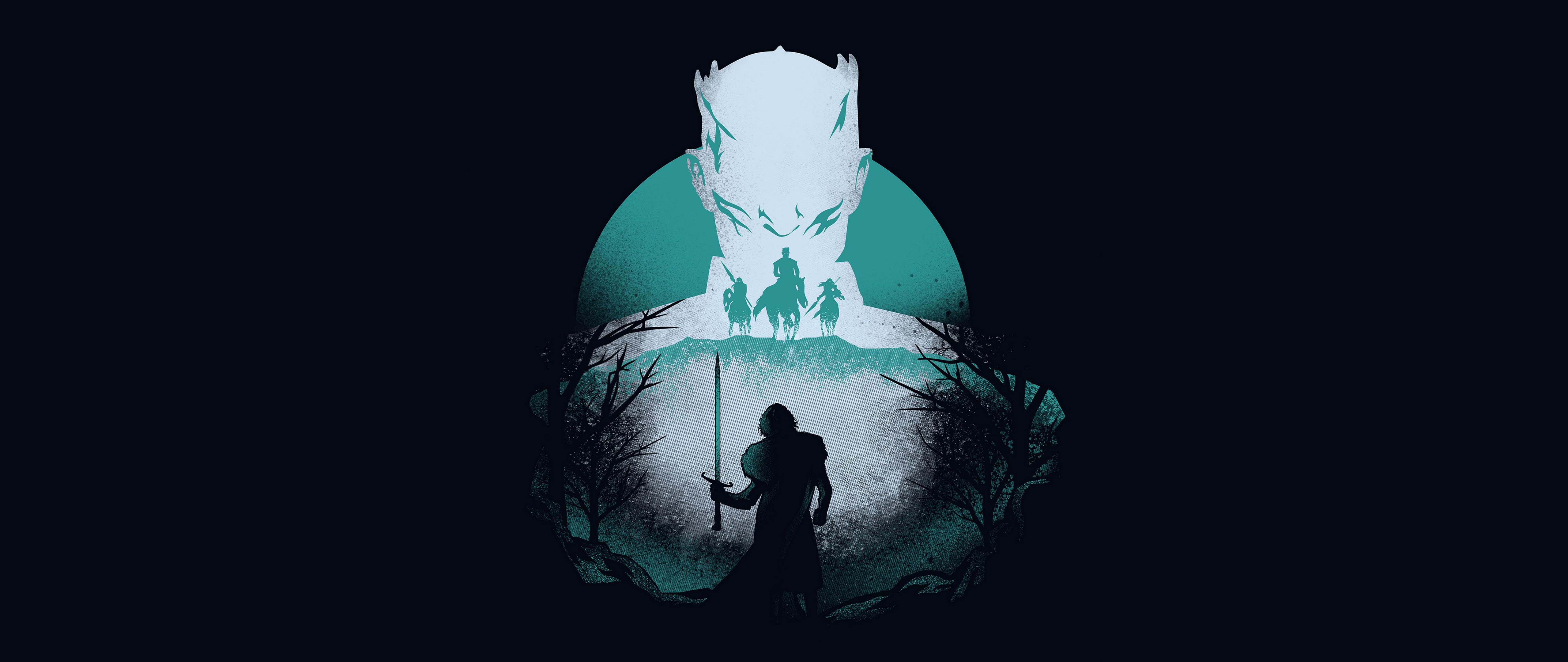 Night King Jon Snow Minimalist Game