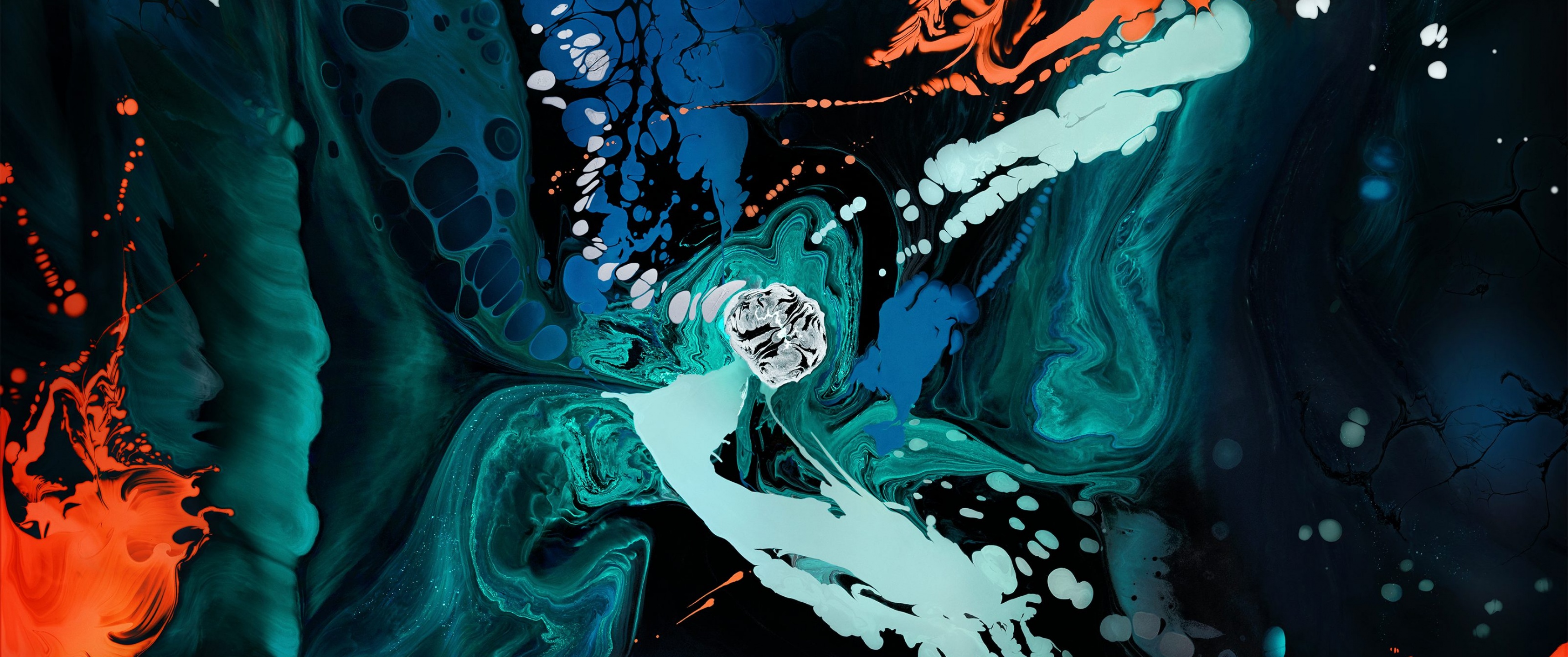 iPad Pro Wallpaper 4K, Liquid art, Colorful, Abstract