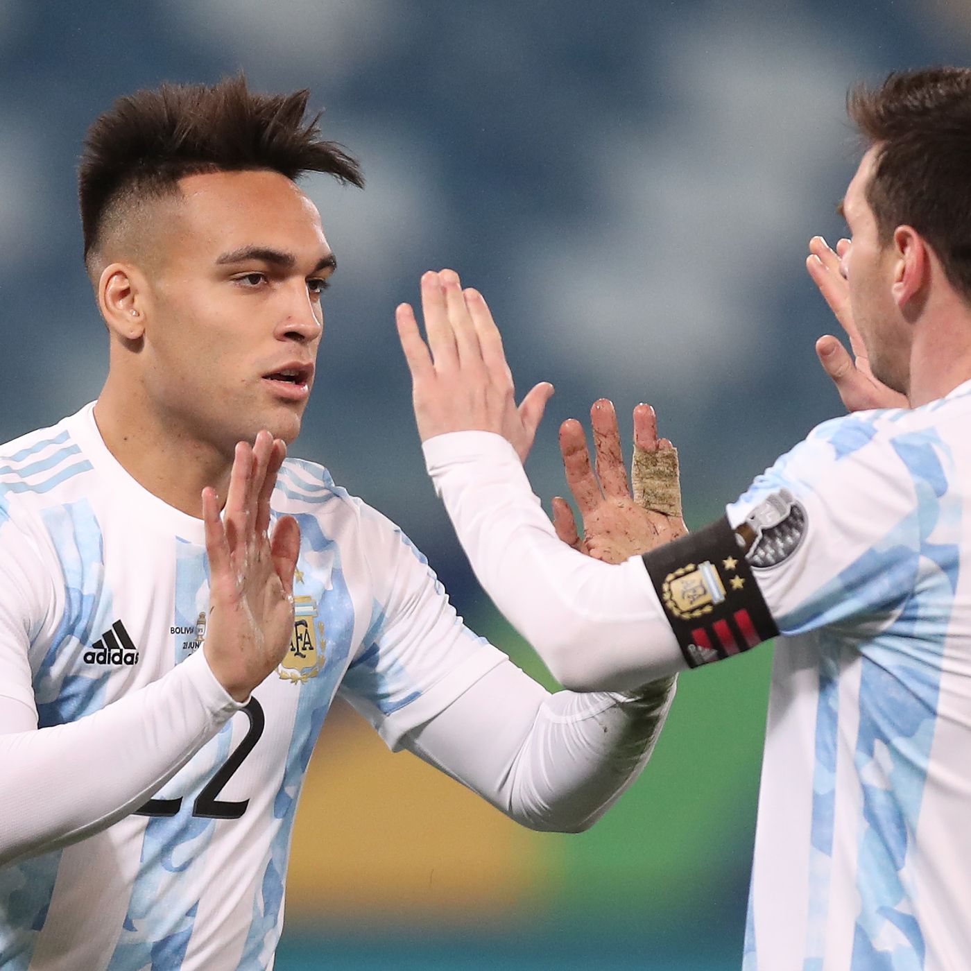 Lautaro Martínez seems to have worn Lionel Messi's good luck charm before scoring