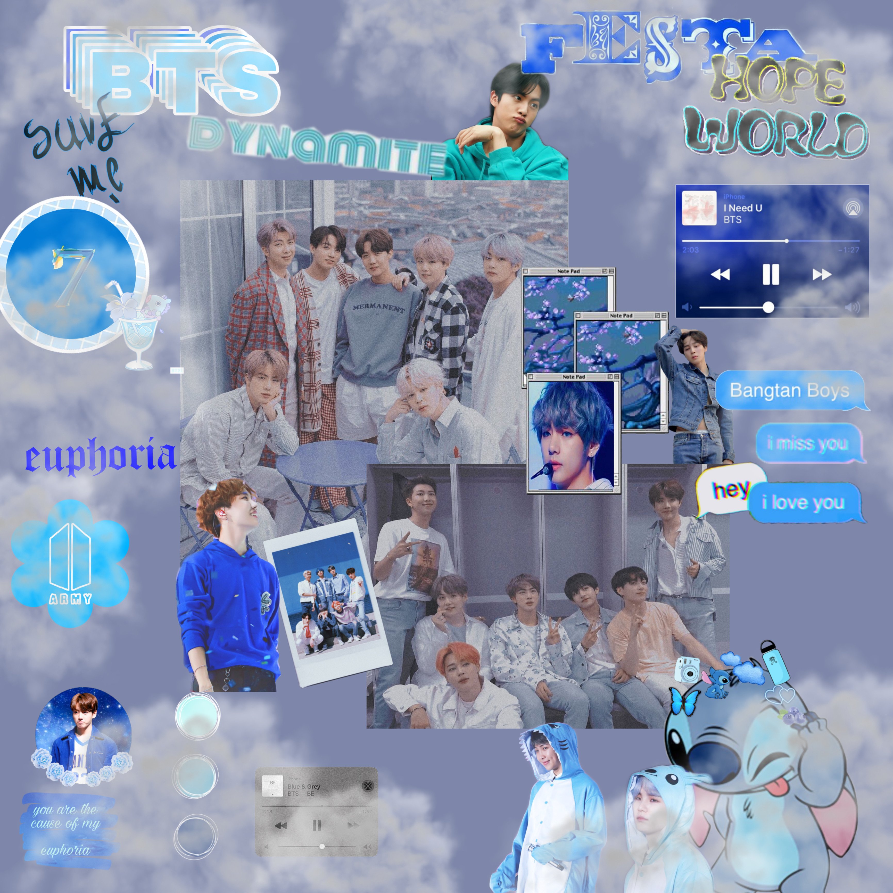 BTS Blue And Grey Wallpapers - Wallpaper Cave
