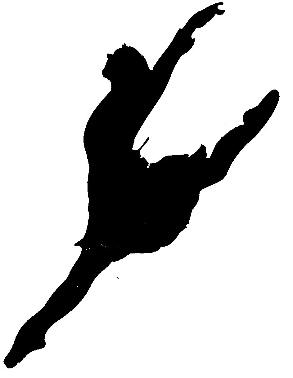 Dancer Clipart Silhouette Leap Clipart Image. Free clipart image, Ballerina image, Dancer silhouette