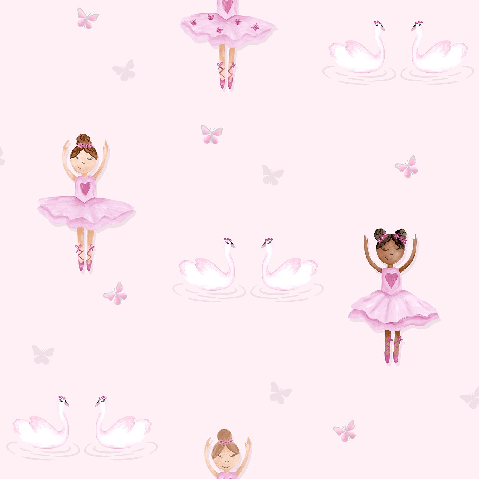 Ballerina Wallpaper Pink Decor 12460 Girls Bedroom online