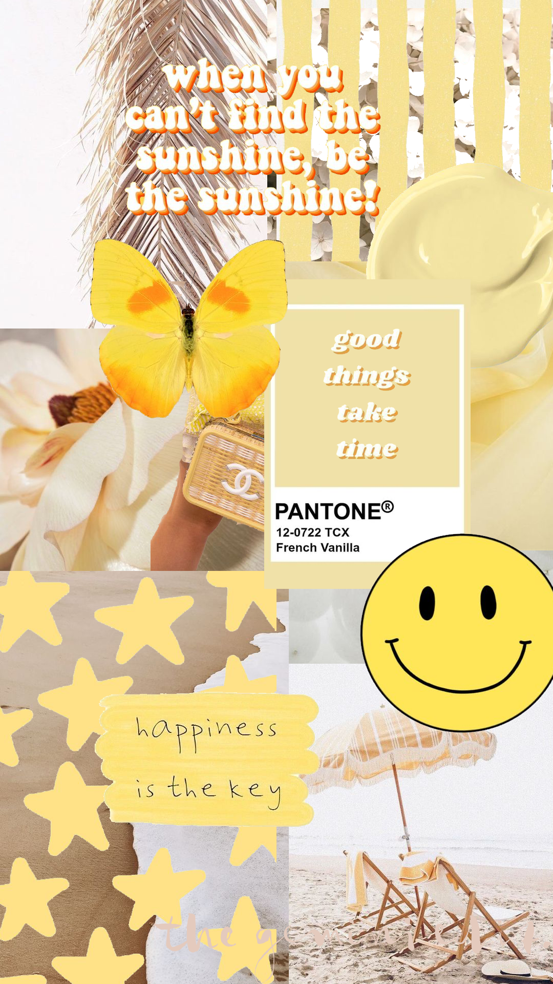 tan and yellow beach aesthetic wallpaper. Aesthetic wallpaper, Wallpaper, Good things take time