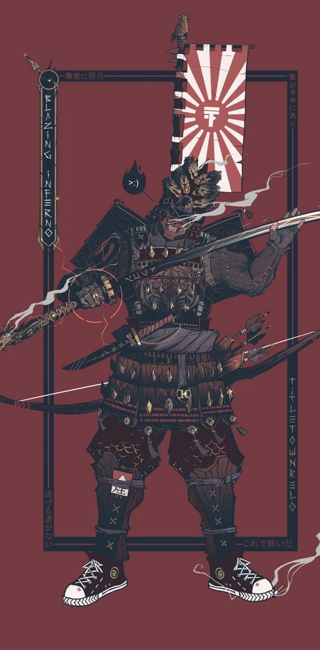Dragon samurai wallpaper