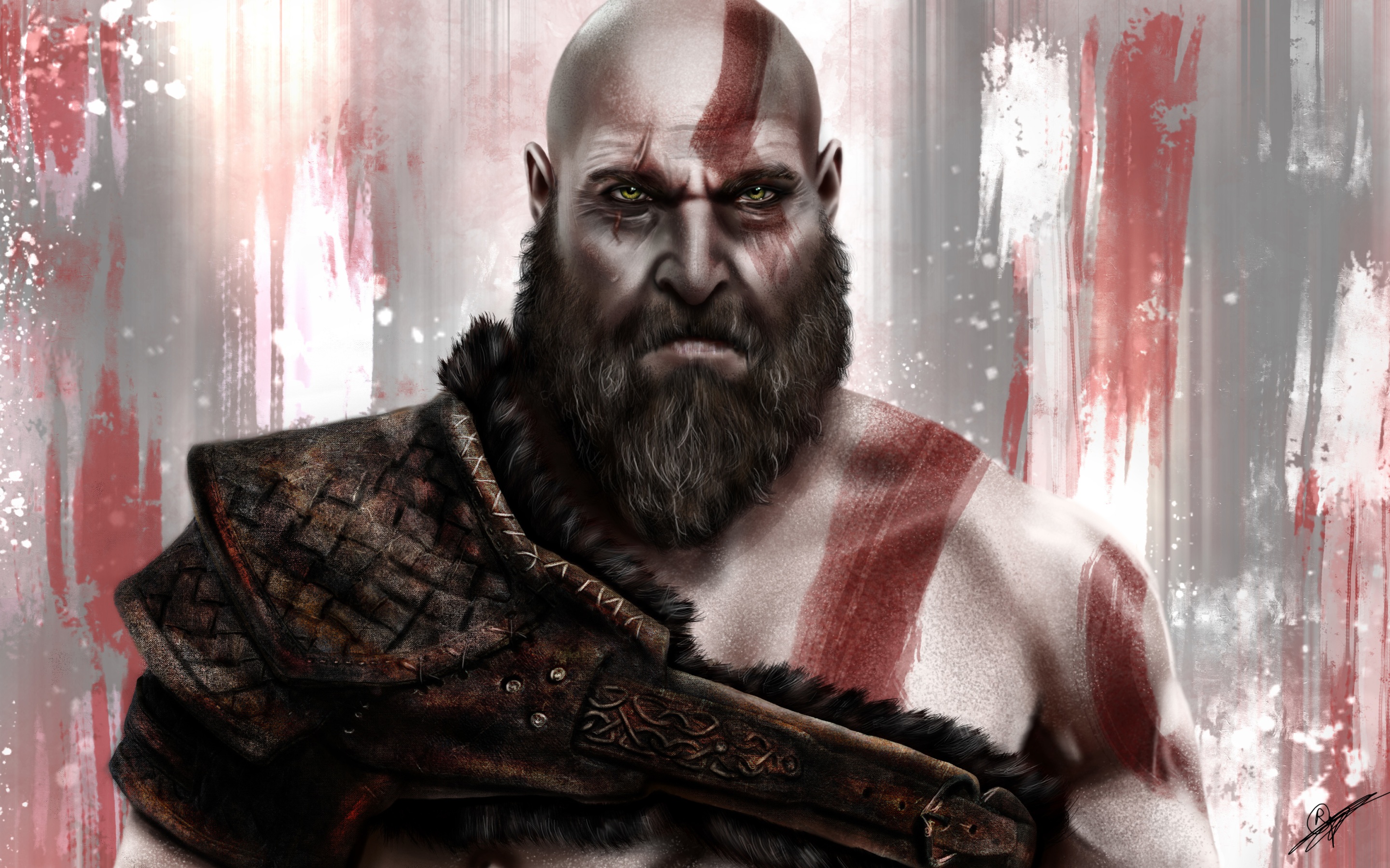 Wallpaper 4k Kratos God Of War 8k 2018 Wallpaper