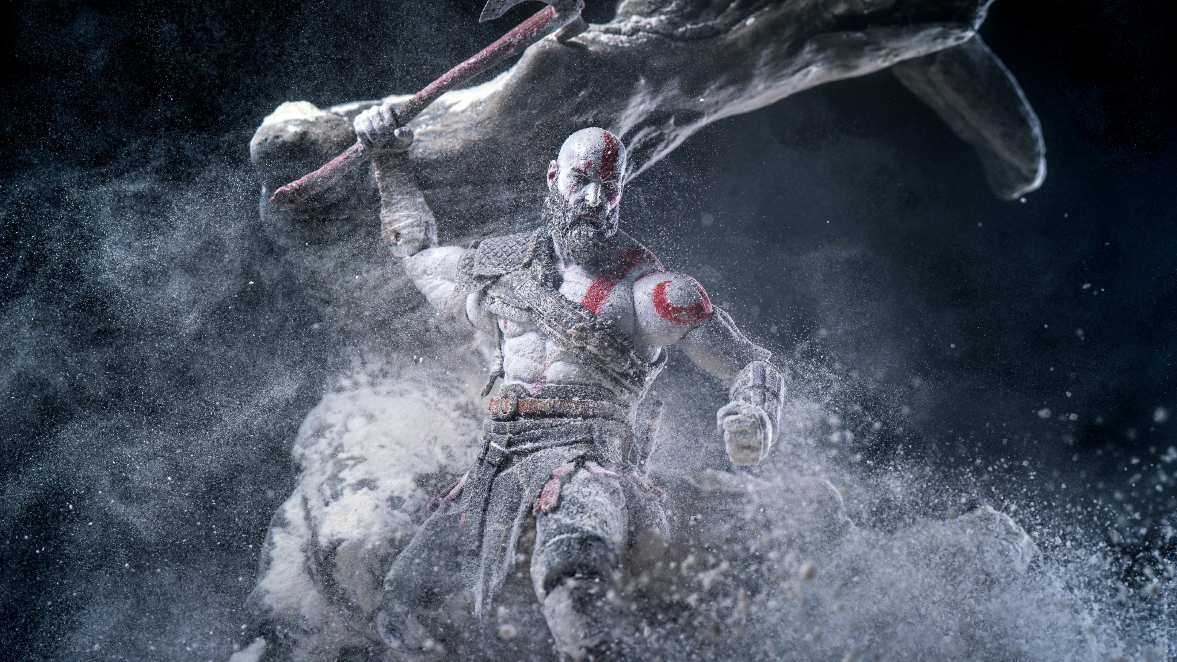 Wallpaper God of War, Anger, Kratos, screenshot, 4K, Games