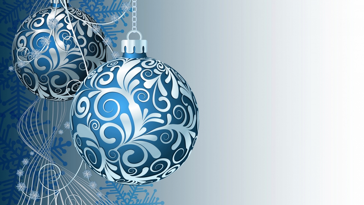 Gorgeous Ornaments for Christmas 1536 x 864 HDTV Wallpaper