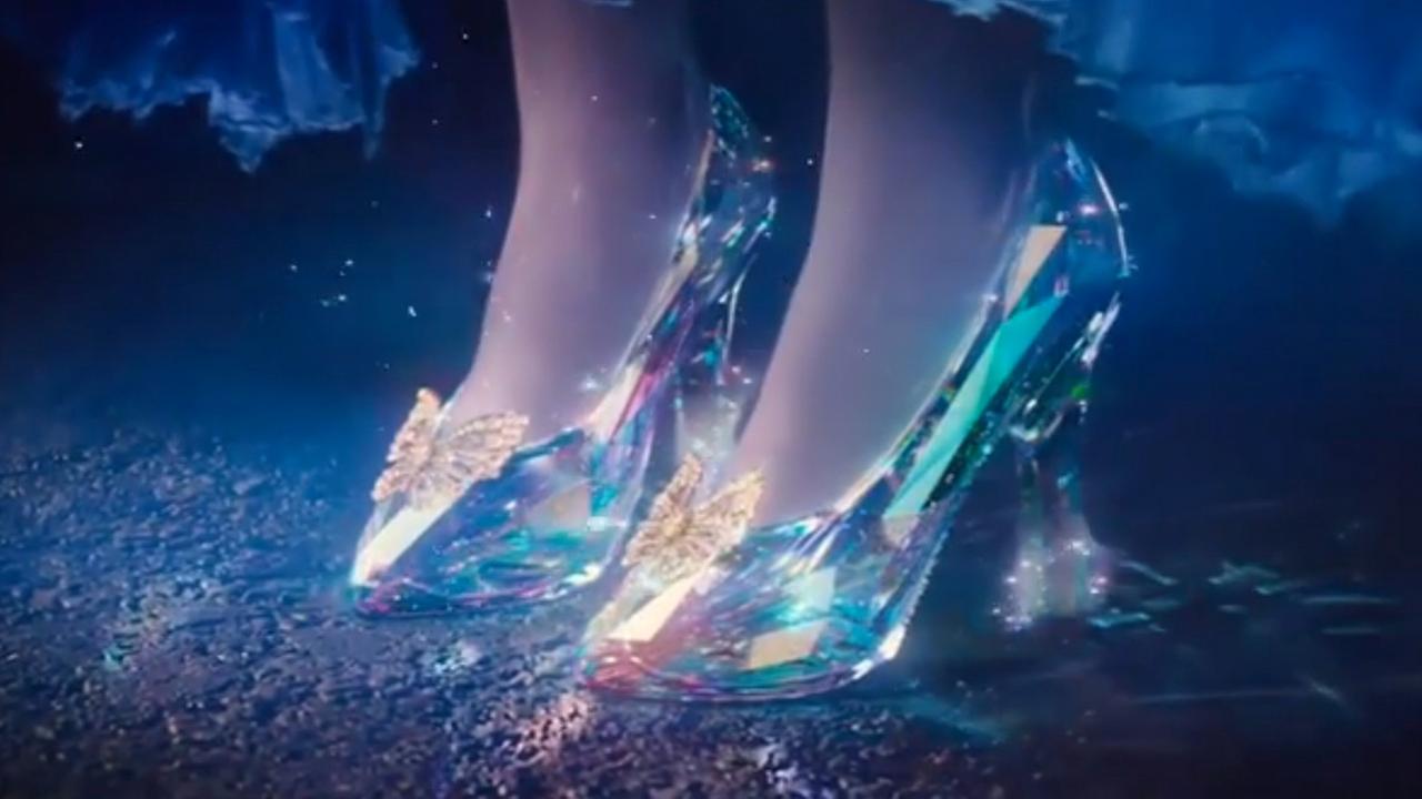 In Cinderella, the glass slippers are a metaphor for Cinderella's virginity, because glass is fragile and easy to break, like a hymen. Therefore, the prince steals Cinderella's virginity when he picks