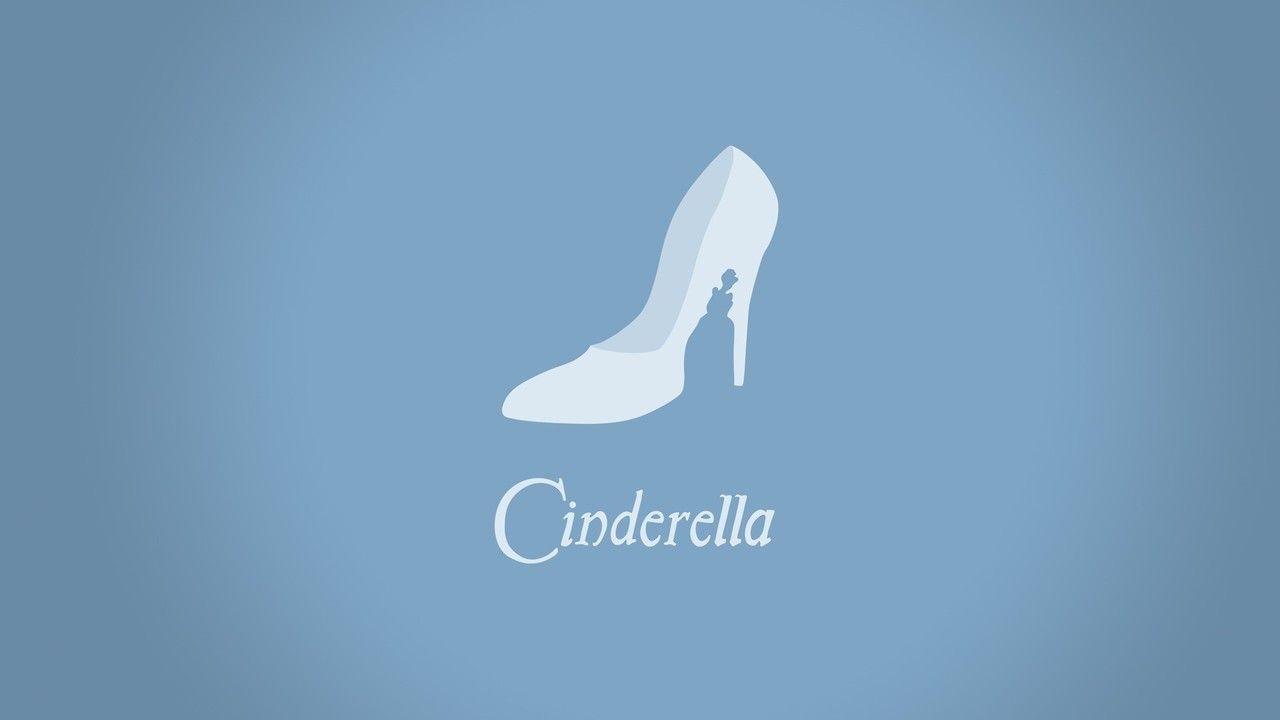 Desktop Wallpaper. Cinderella wallpaper, Disney minimalist, Minimalist desktop wallpaper