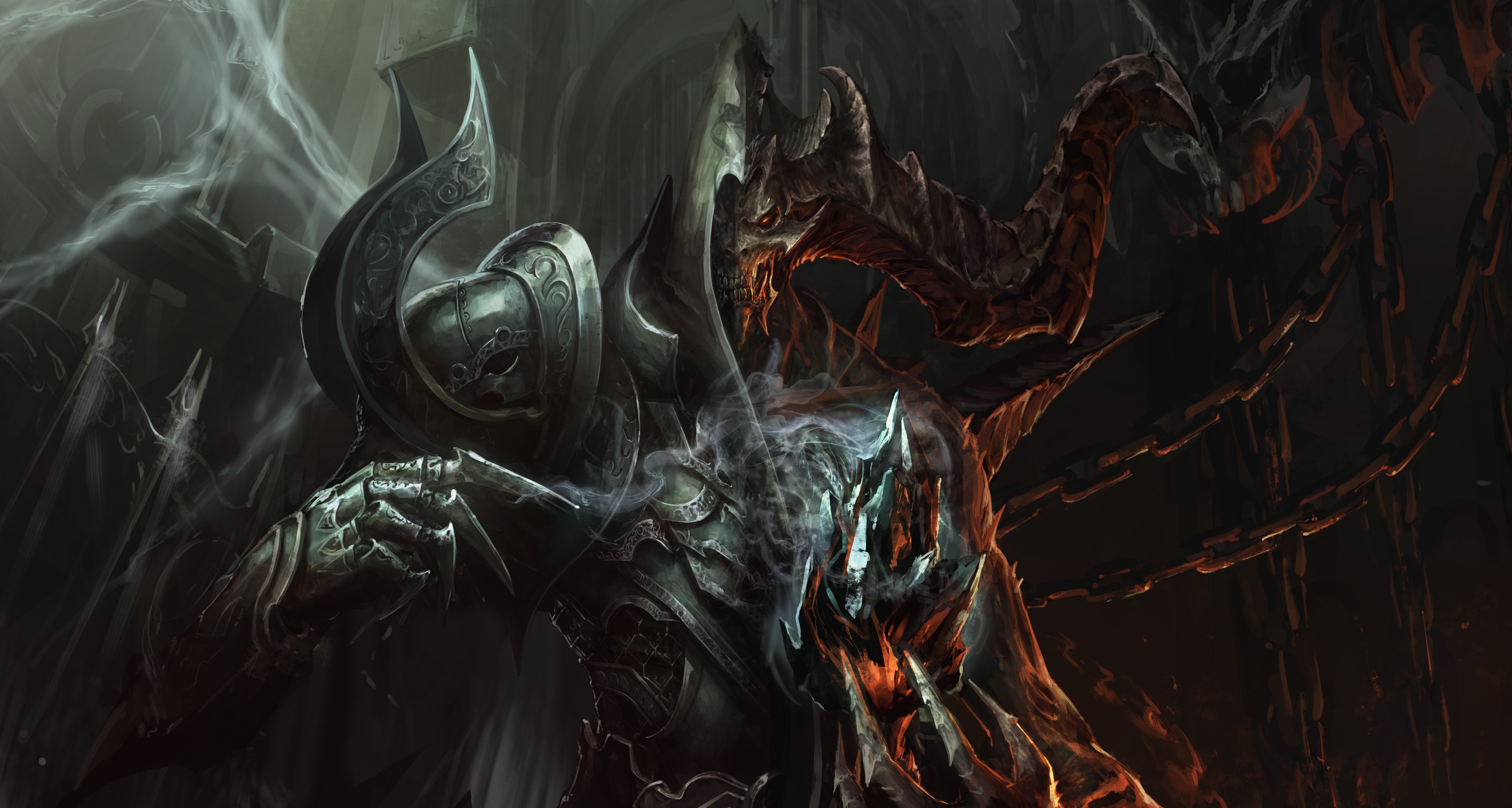 artwork, Video games, Diablo III, Diablo 3: Reaper of Souls Wallpaper HD / Desktop and Mobile Background
