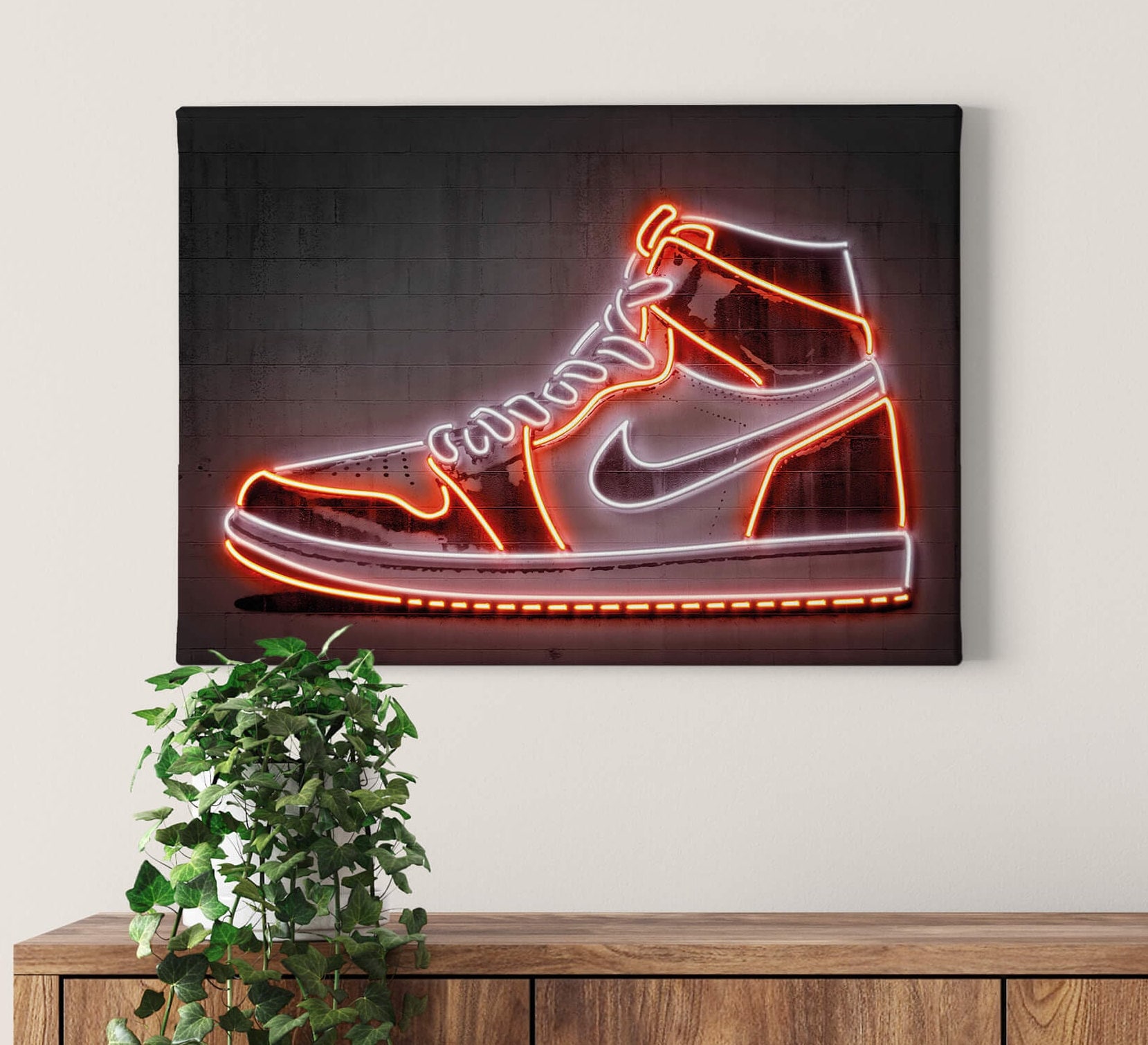 Sneaker Wallpaper Nike Jordan 1 LED Wallpaper Barnded