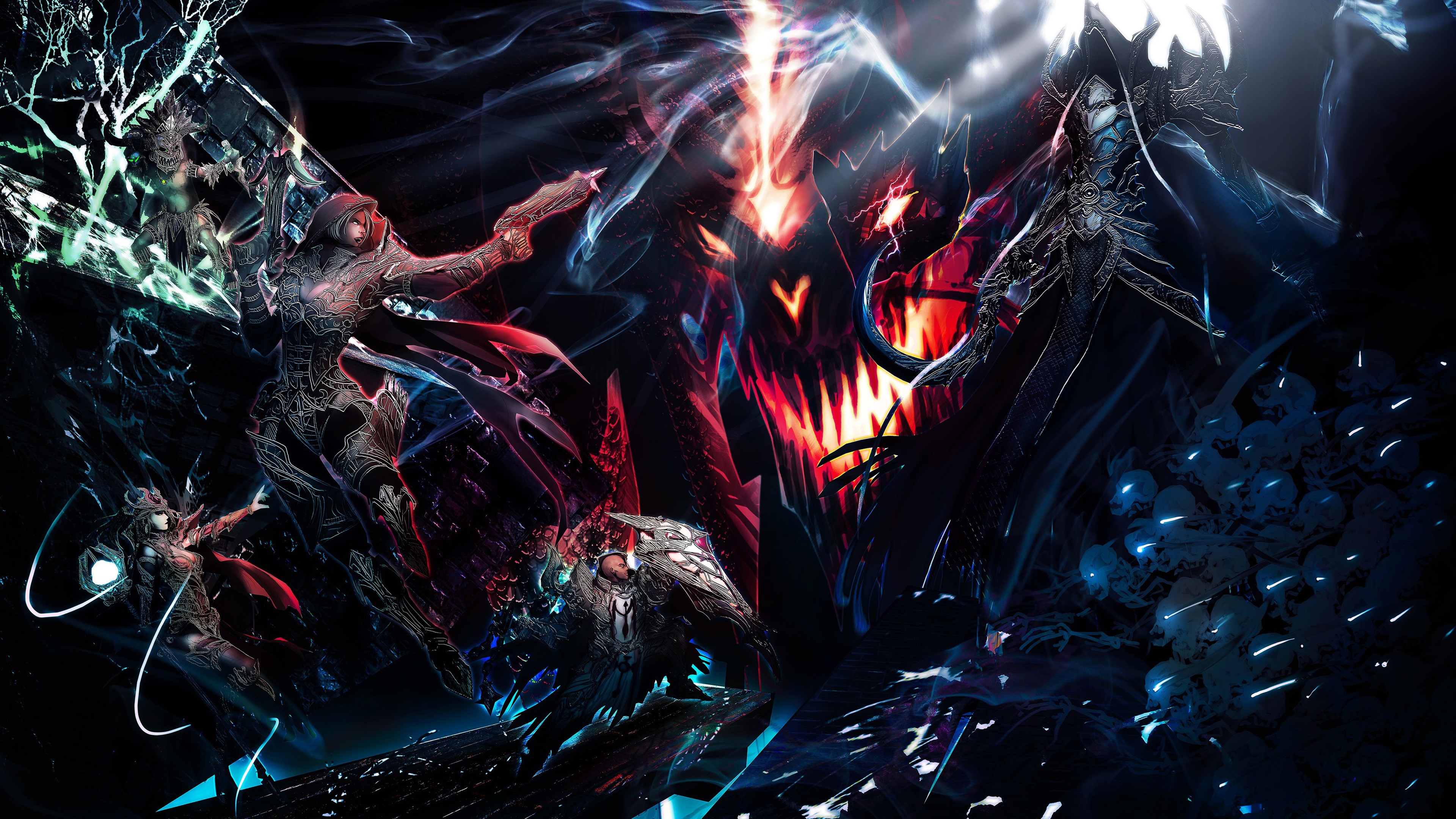 Wallpaper Diablo III, fight, game art picture 3840x2160 UHD 4K Picture, Image