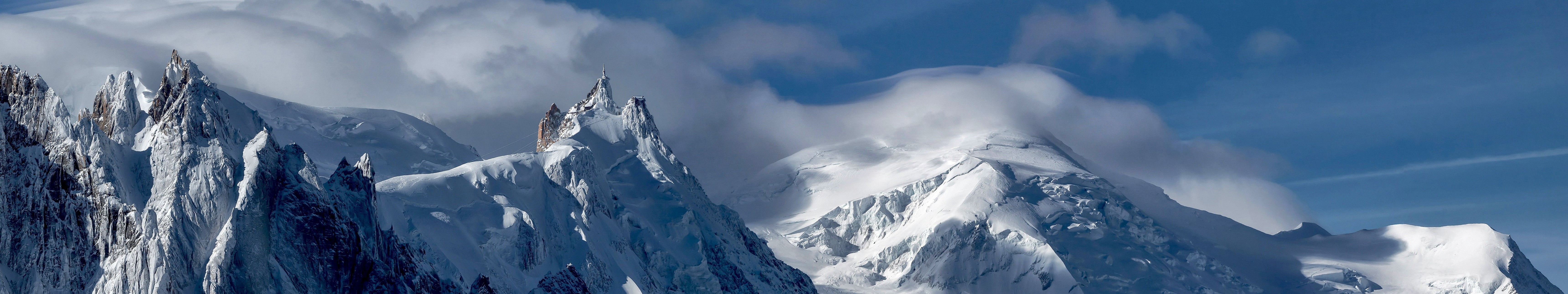 landscape, Triple Screen, Snow, Mountain Wallpaper HD / Desktop and Mobile Background
