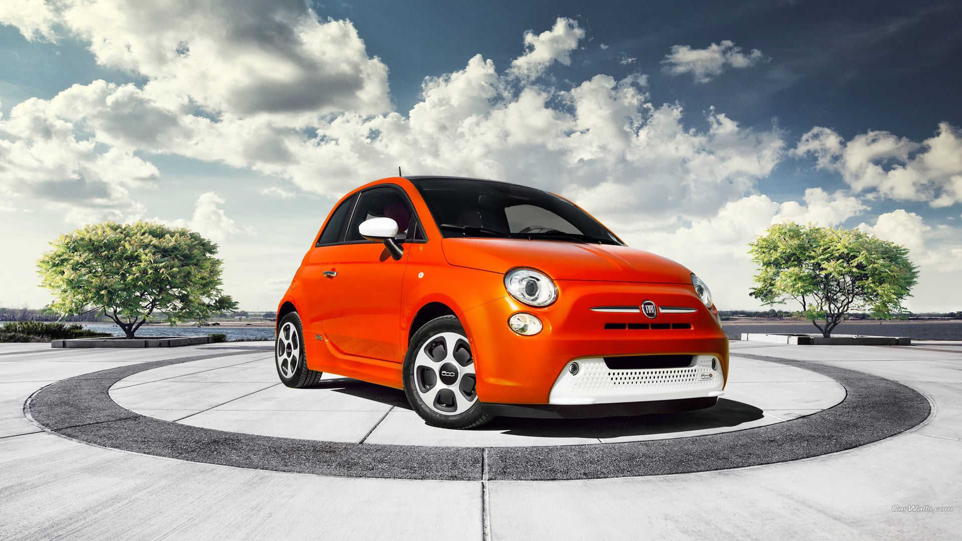 Fiat 500e HD Wallpaper and Background