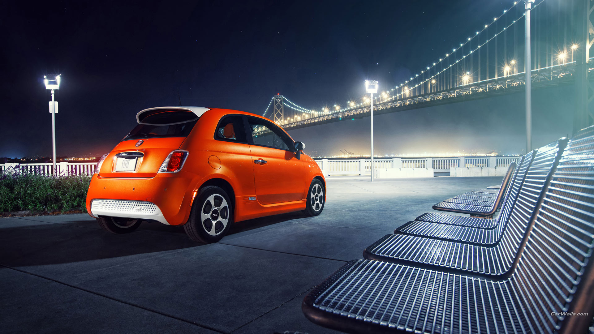 Fiat 500e HD Wallpaper