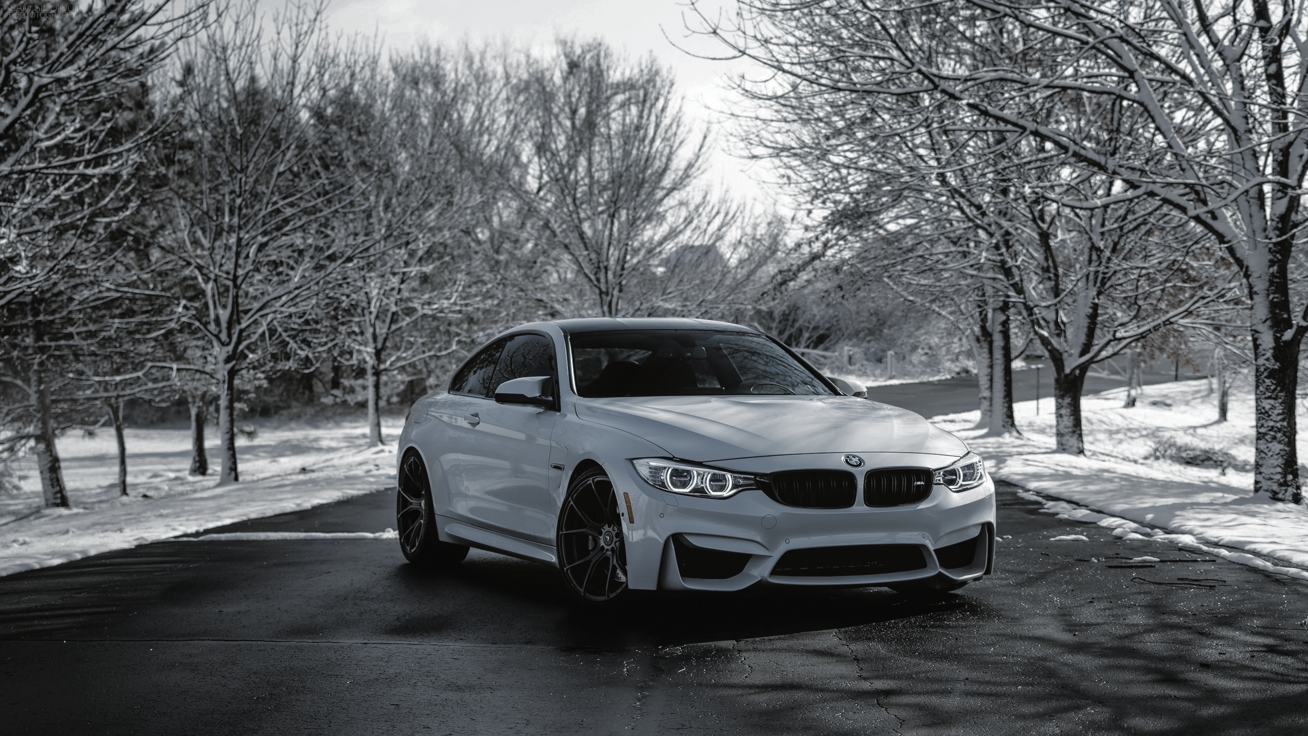 BMW Car Snow BMW 4 Series Wallpaper:2560x1440