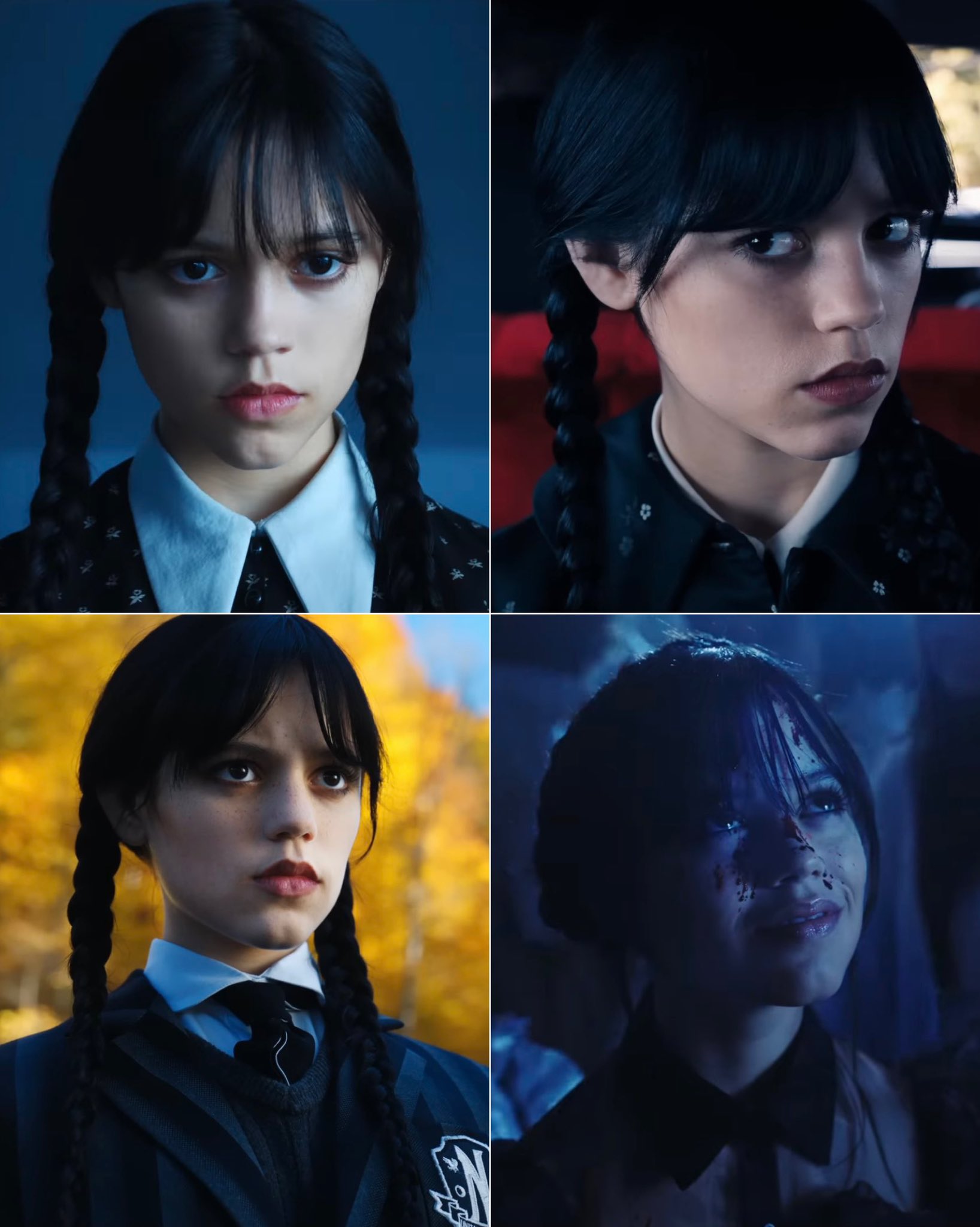 Pop Crave Ortega as Wednesday Addams in Netflix's ' Wednesday' series
