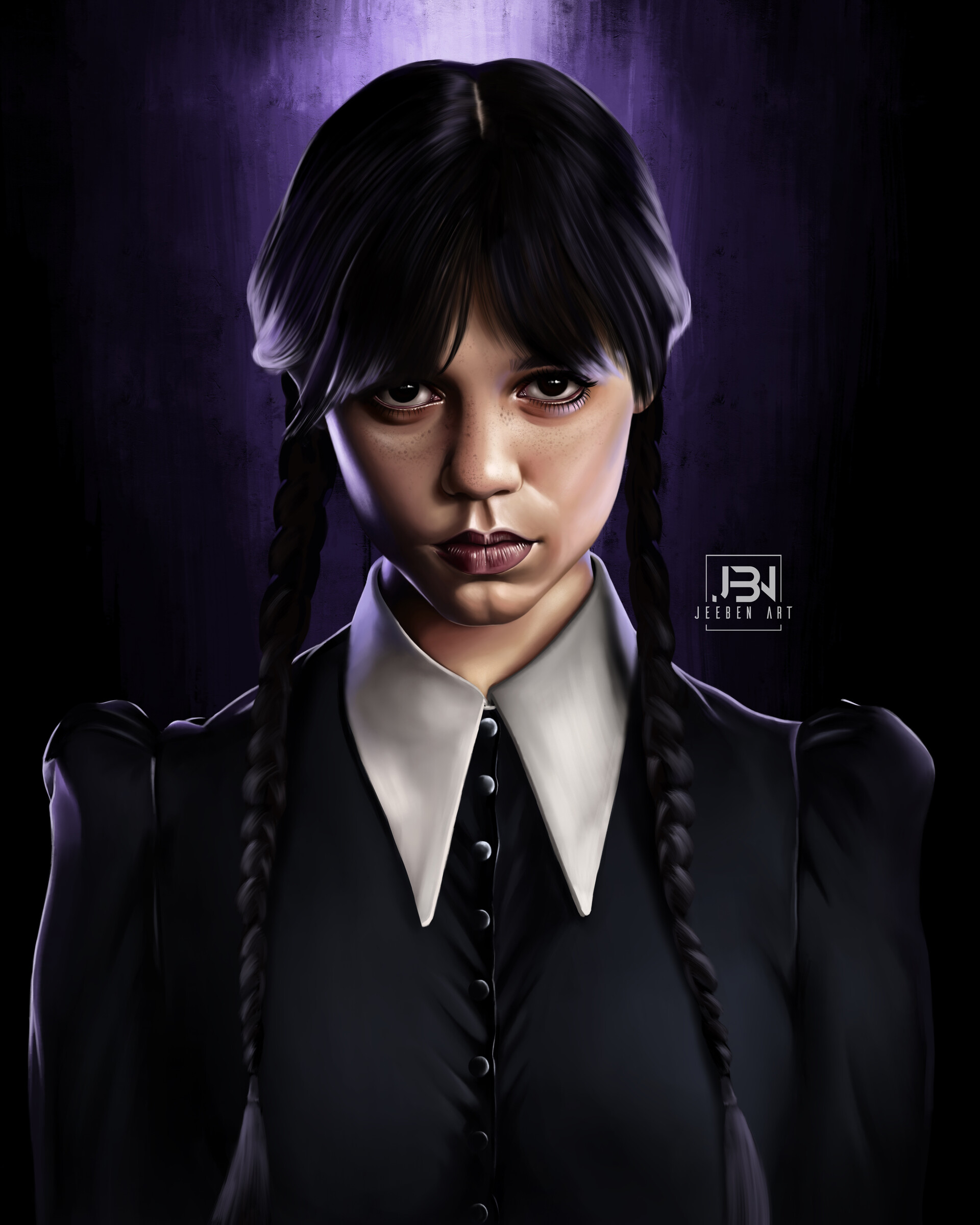 Jenna Ortega as Wednesday Addams