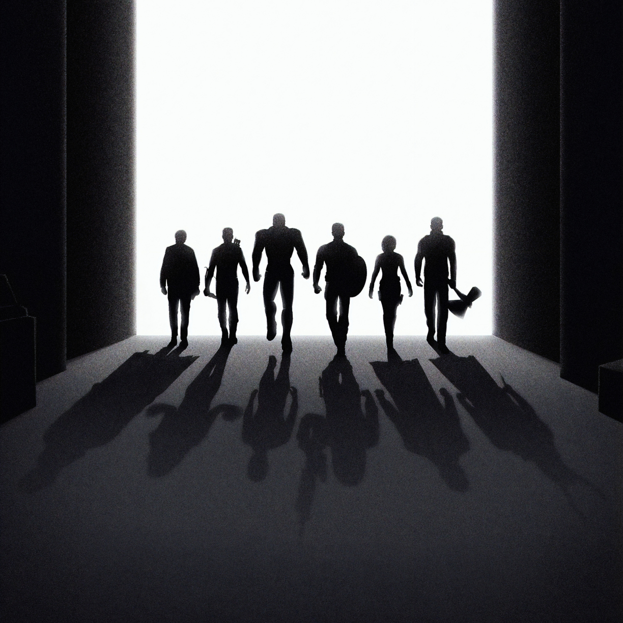 Wallpaper avengers: endgame, silhouette, black and dark art desktop wallpaper, HD image, picture, background, 407b32