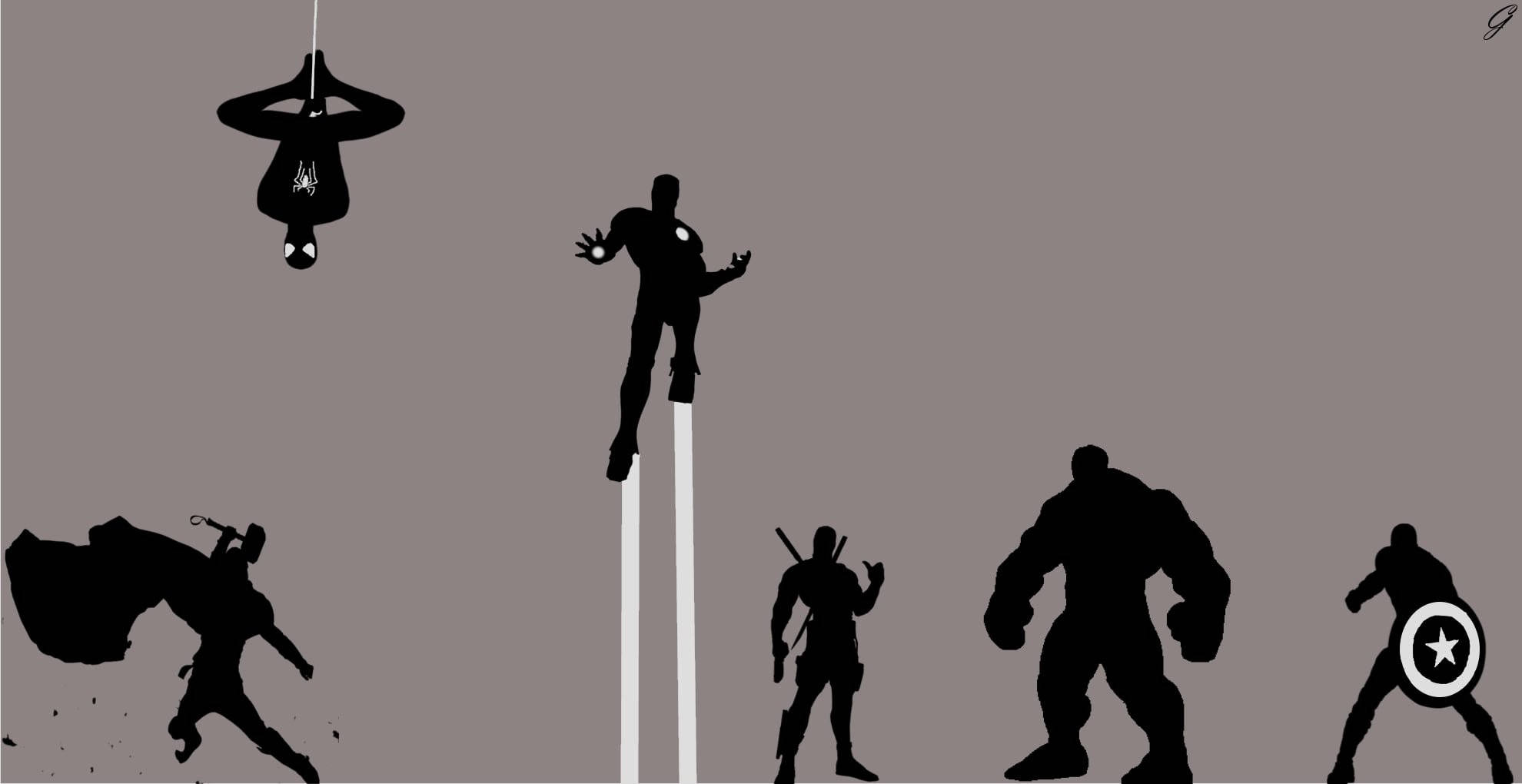 Download The Avengers Age Of Ultron Silhouette Wallpaper