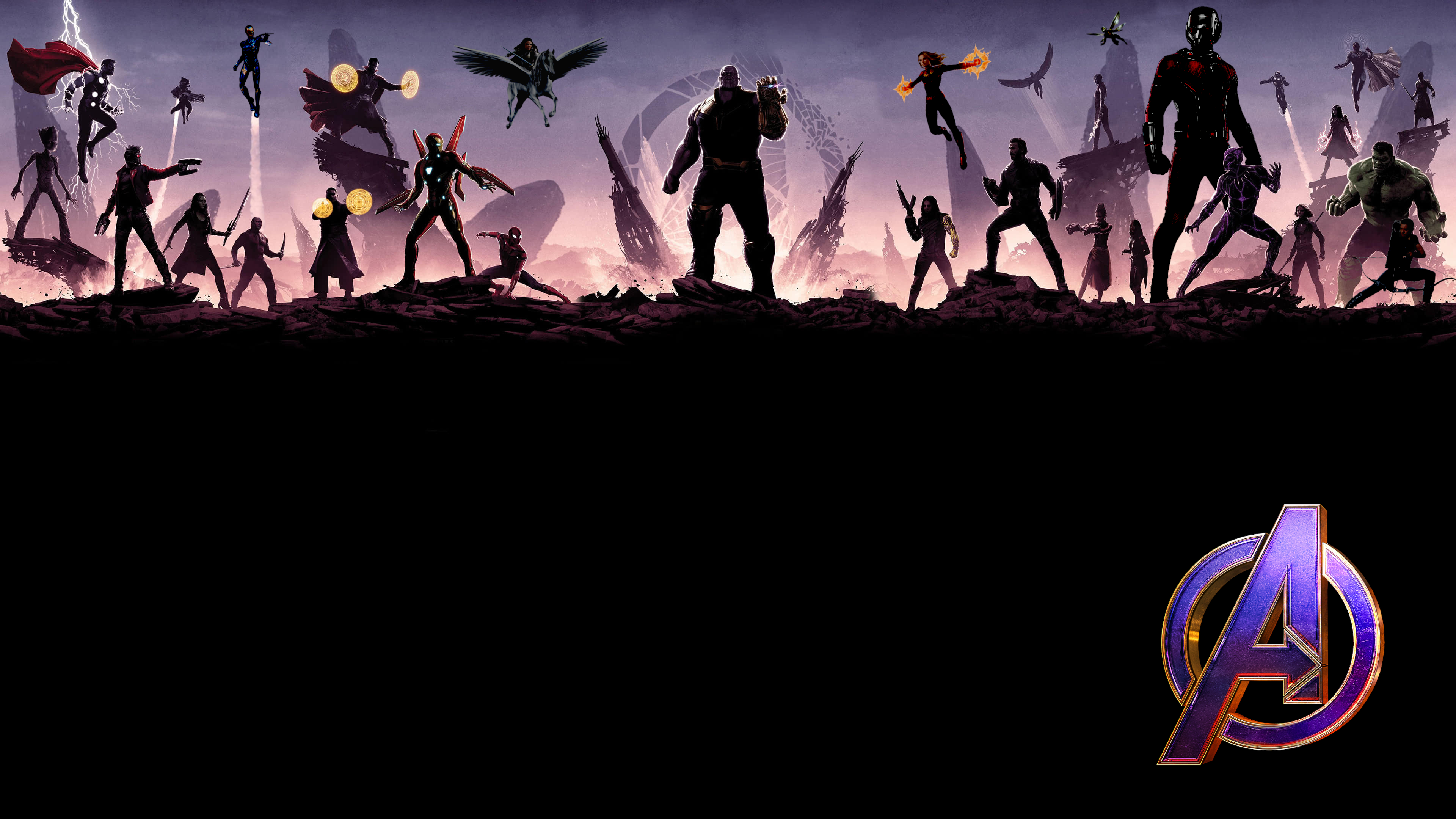 Avengers Endgame Avengers Infinity War Groot Thor Star Lord Rocket Raccoon Gamora Drax The Destroyer Wallpaper:3840x2160