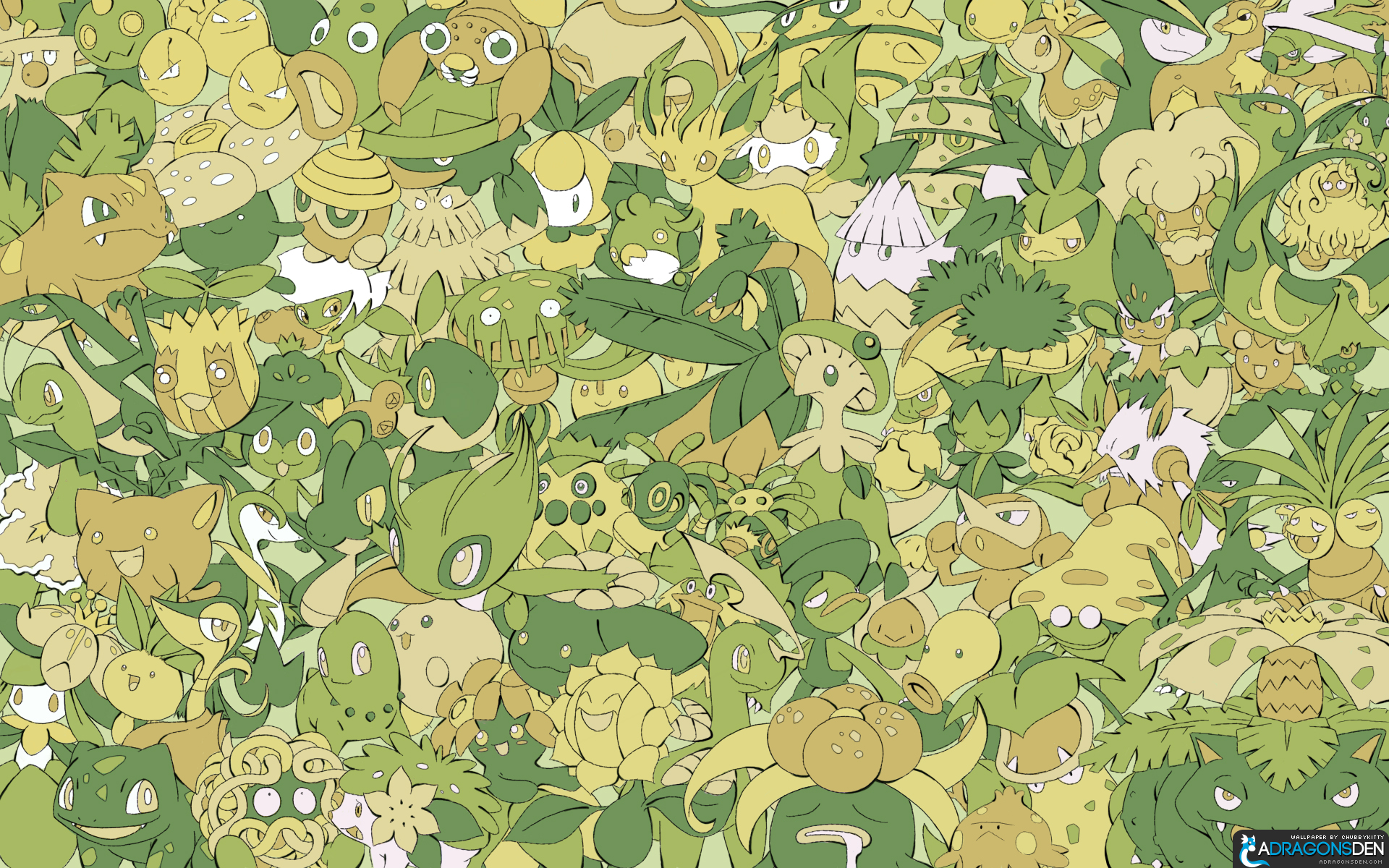 Pokémon Wallpaper: Every Grass Pokemon!