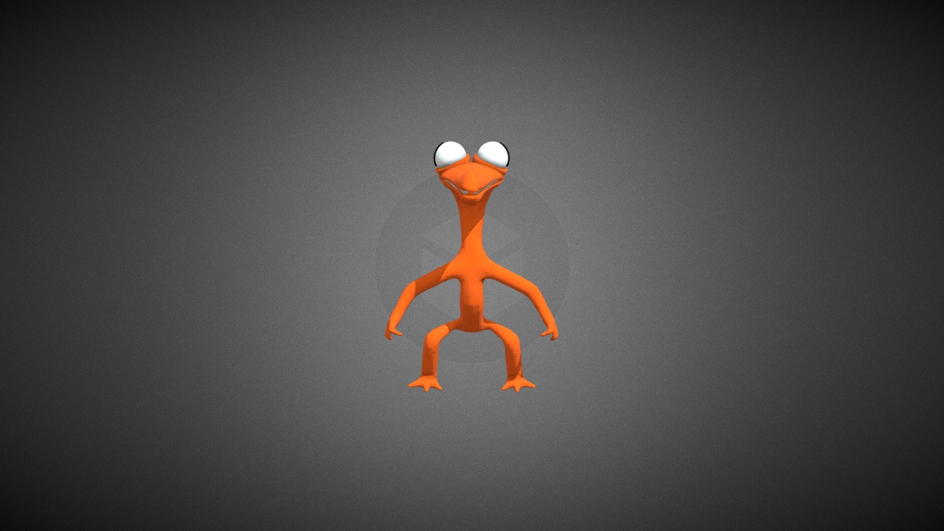 Orange from rainbow friends (rigged) Free 3D model by yes [6aea622]