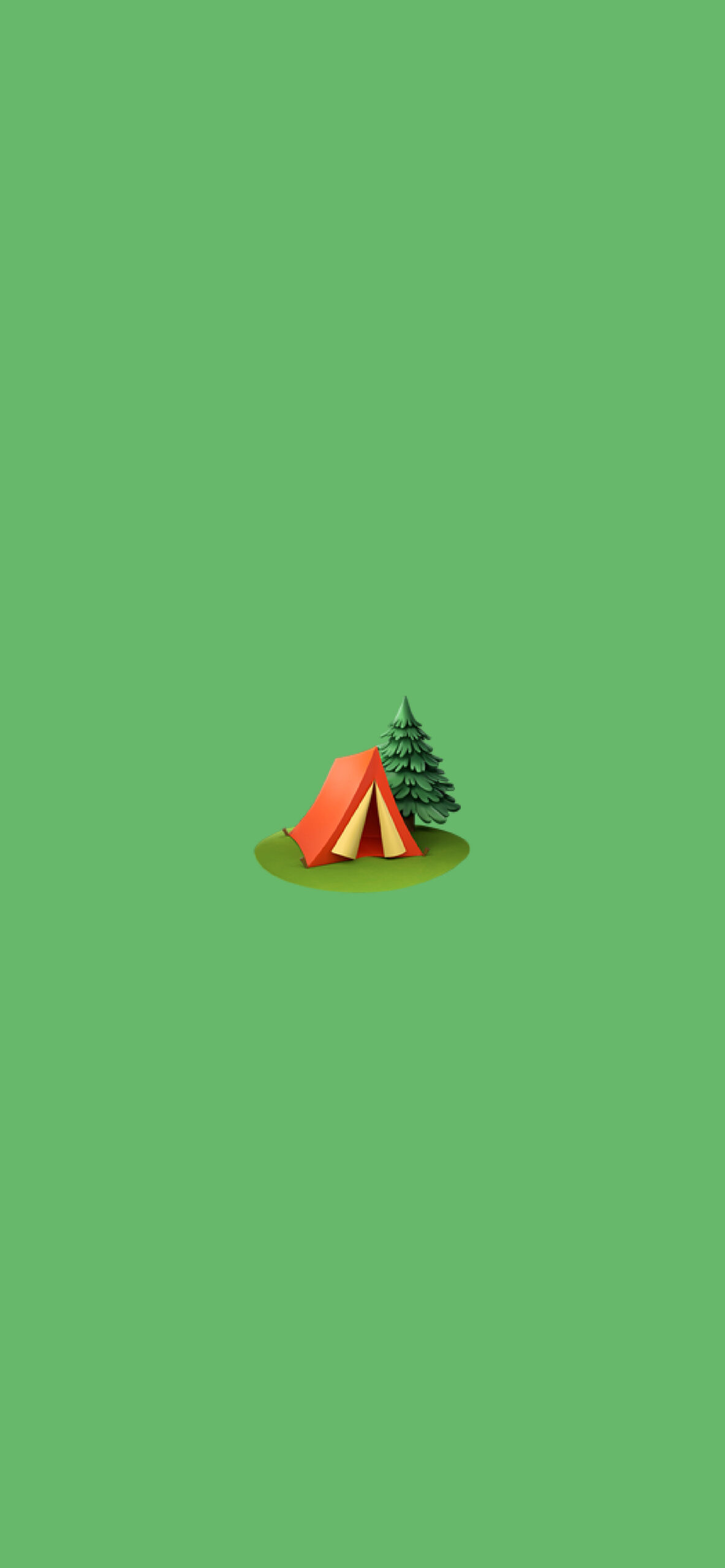 Minimalist Emoji Wallpaper with Camping, Beach & Desert
