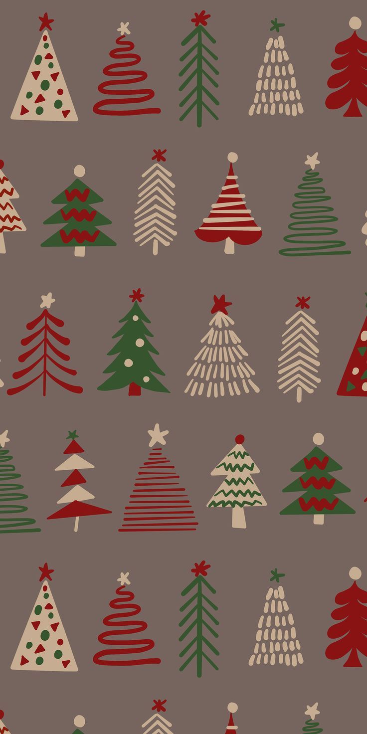 Christmas Tree Digital Papers Seamless Patterns Winter. Christmas phone wallpaper, Christmas background iphone, Christmas prints