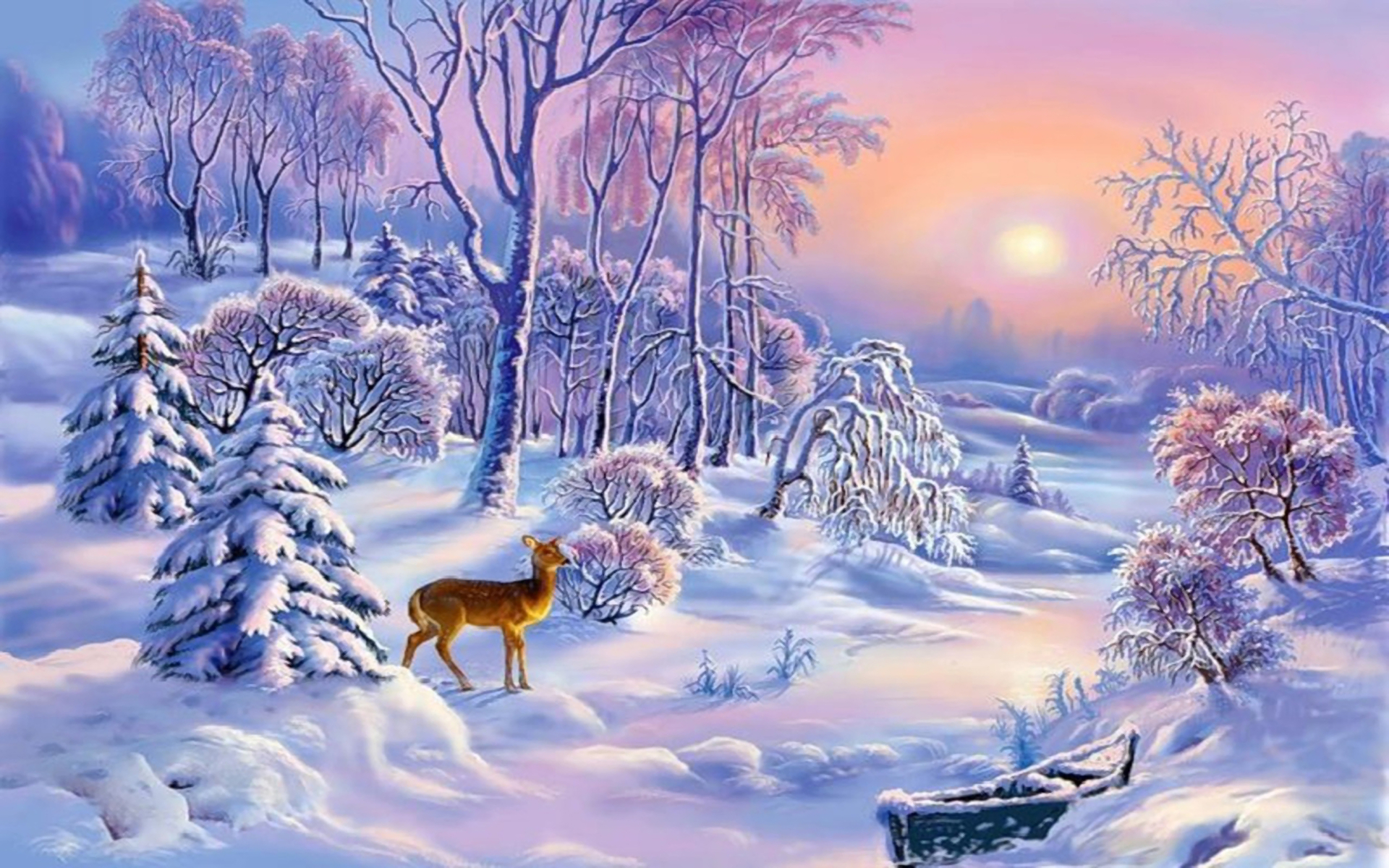 Deer in Winter