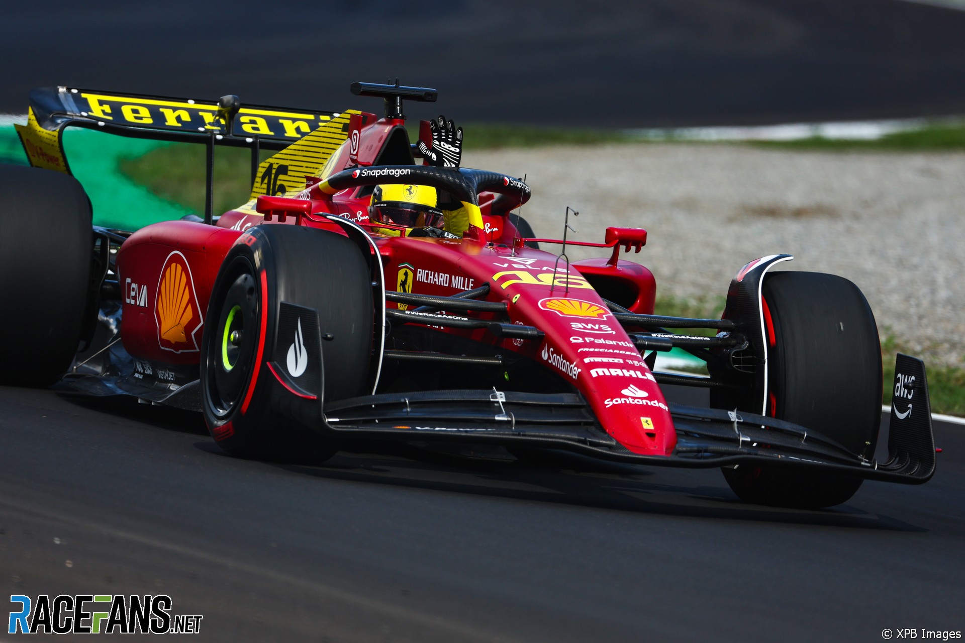 Charles Leclerc, Ferrari, Monza, 2022 · RaceFans